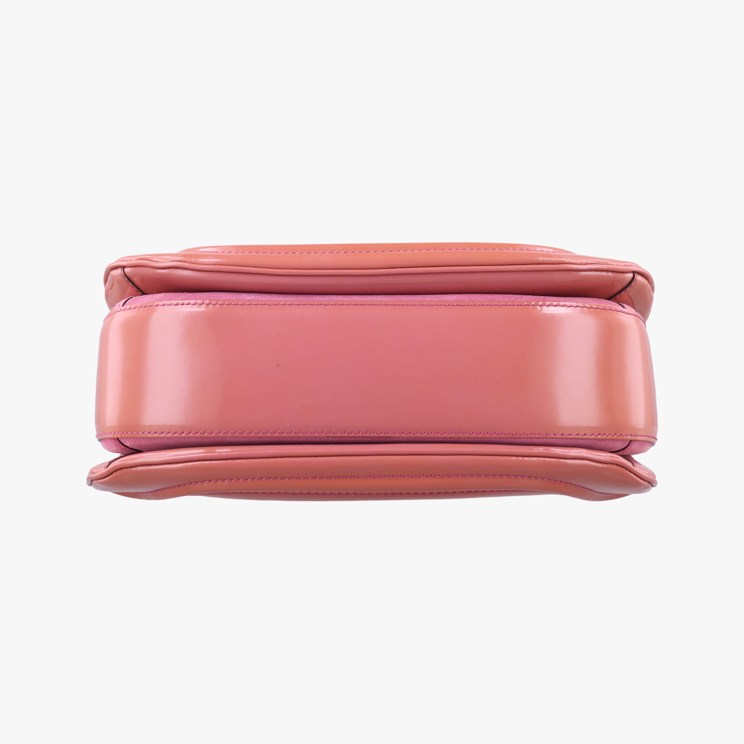 Pre-owned Gucci New Bamboo Orange Patent 254884 shoulderbag | stylenewstar