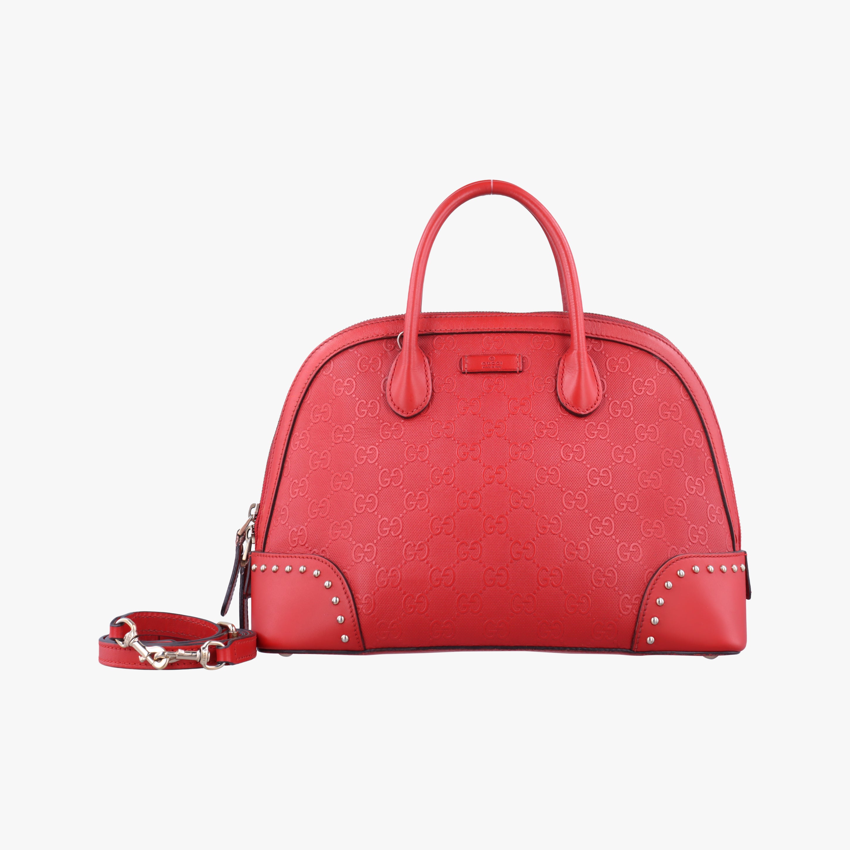 Vintage Gucci Microguccissima Red Leather 384688 shoulderbag | stylenewstar