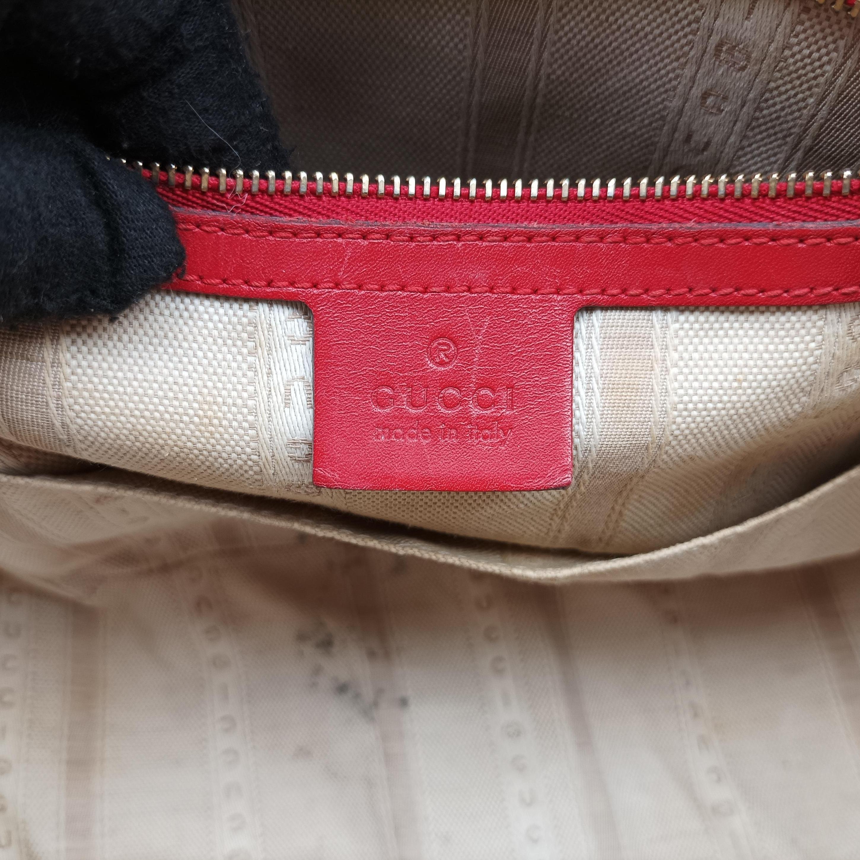 Vintage Gucci Microguccissima Red Leather 384688 shoulderbag | stylenewstar