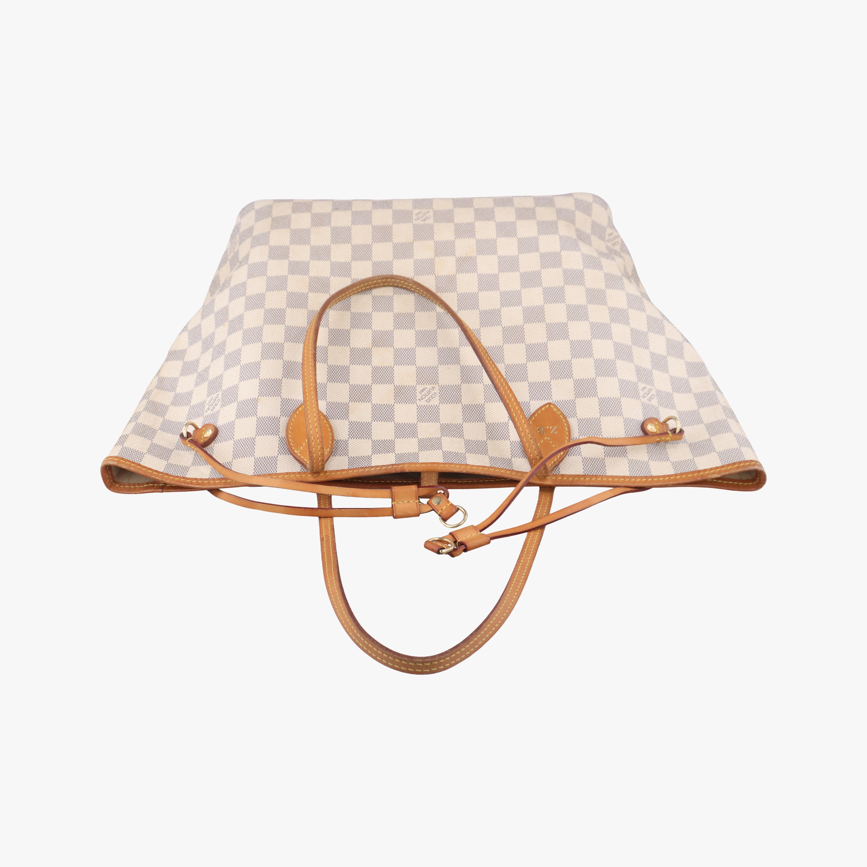 Vintage Louis Vuitton NEVERFULL MM AZUR Damier Canvas N51107 handbag | stylenewstar