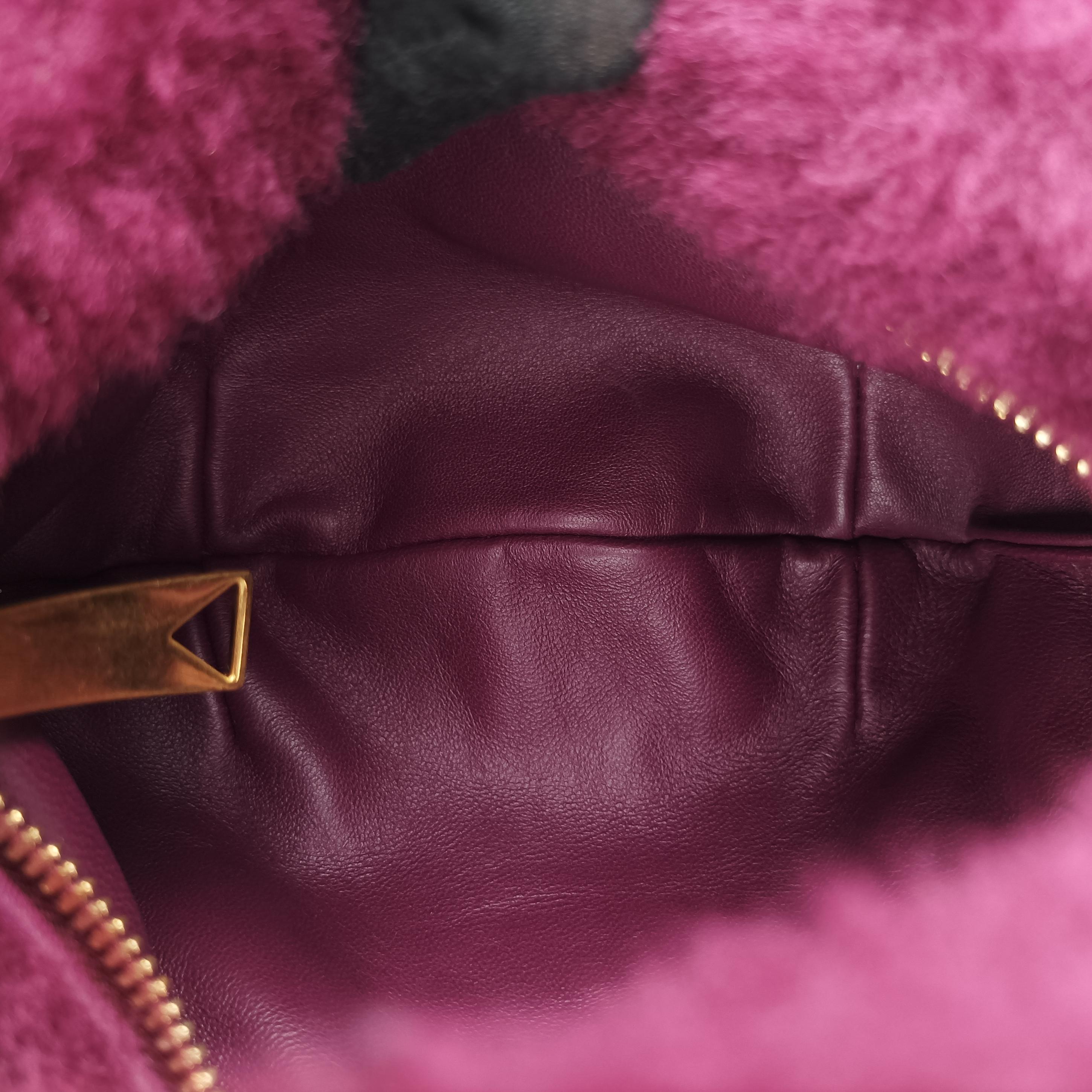 Vintage Bottega Veneta The Jodie Purple Pile  handbag | stylenewstar