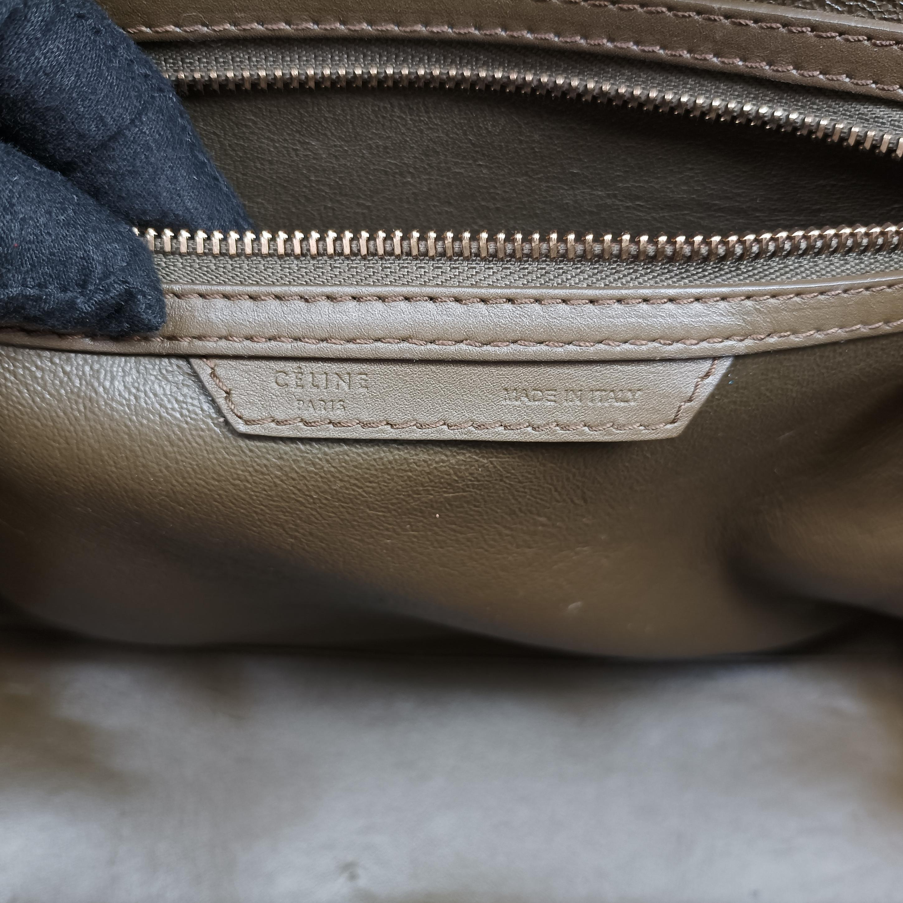Pre-owned Celine luggage mini shopper Brown Leather  handbag | stylenewstar