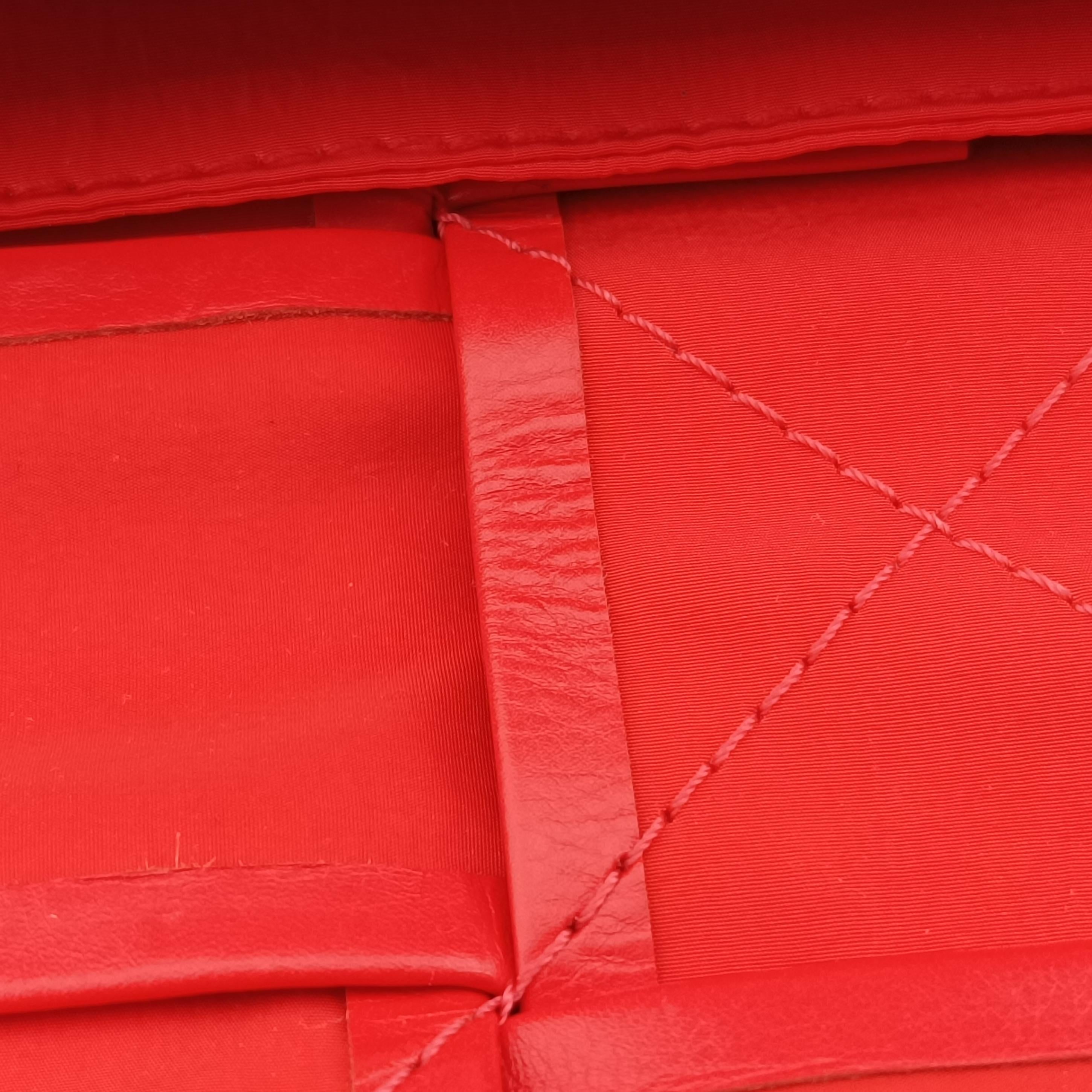 Vintage Bottega Veneta CASSETTE Red lambskin  shoulderbag | stylenewstar