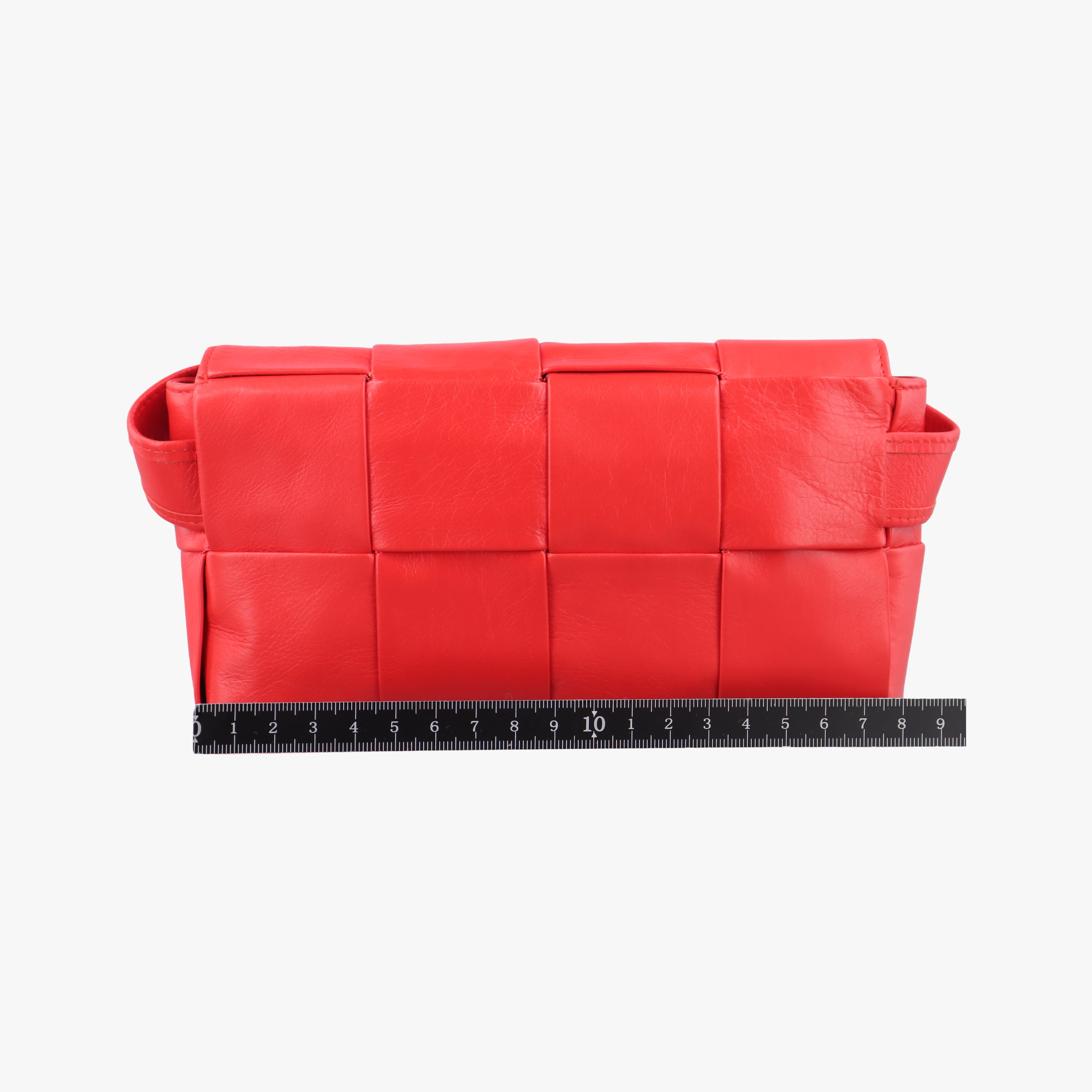 Vintage Bottega Veneta CASSETTE Red lambskin  shoulderbag | stylenewstar