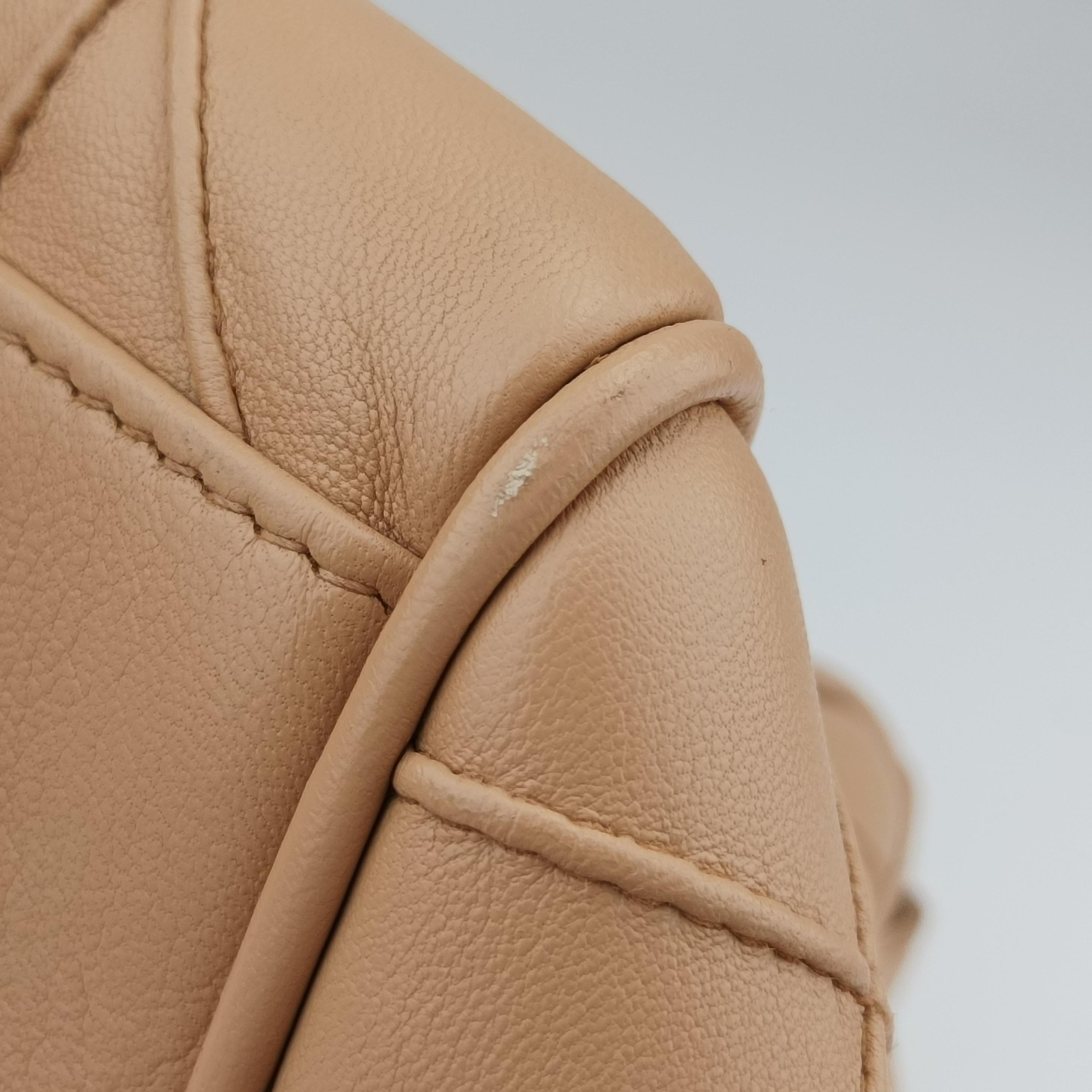 Pre-owned Christian Dior Granville Beige lambskin  handbag | stylenewstar