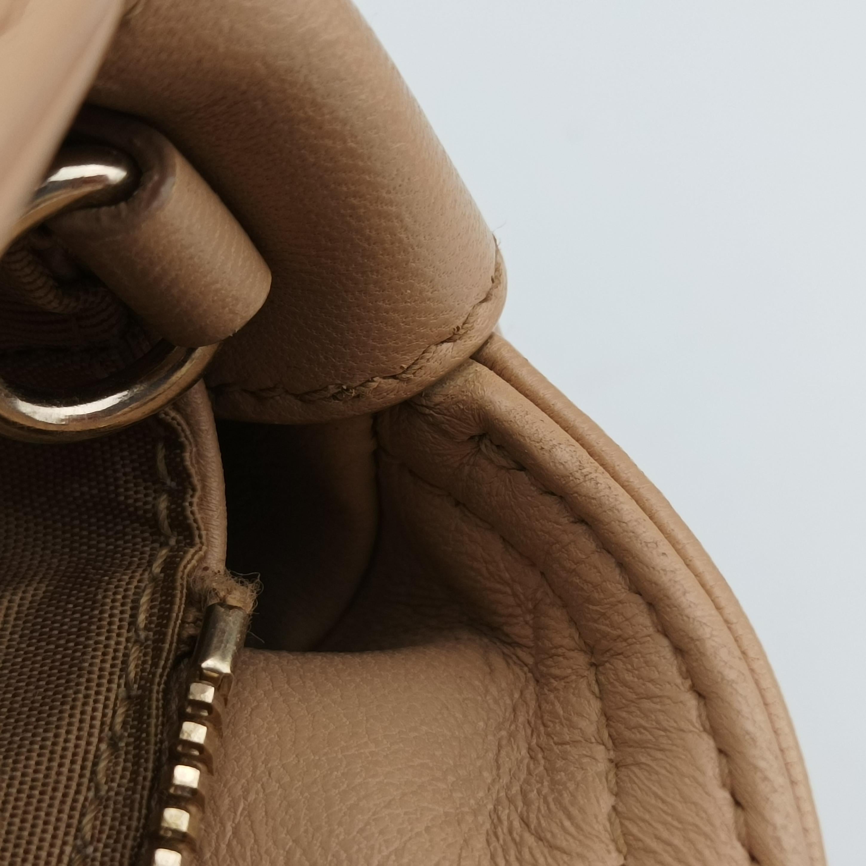 Pre-owned Christian Dior Granville Beige lambskin  handbag | stylenewstar