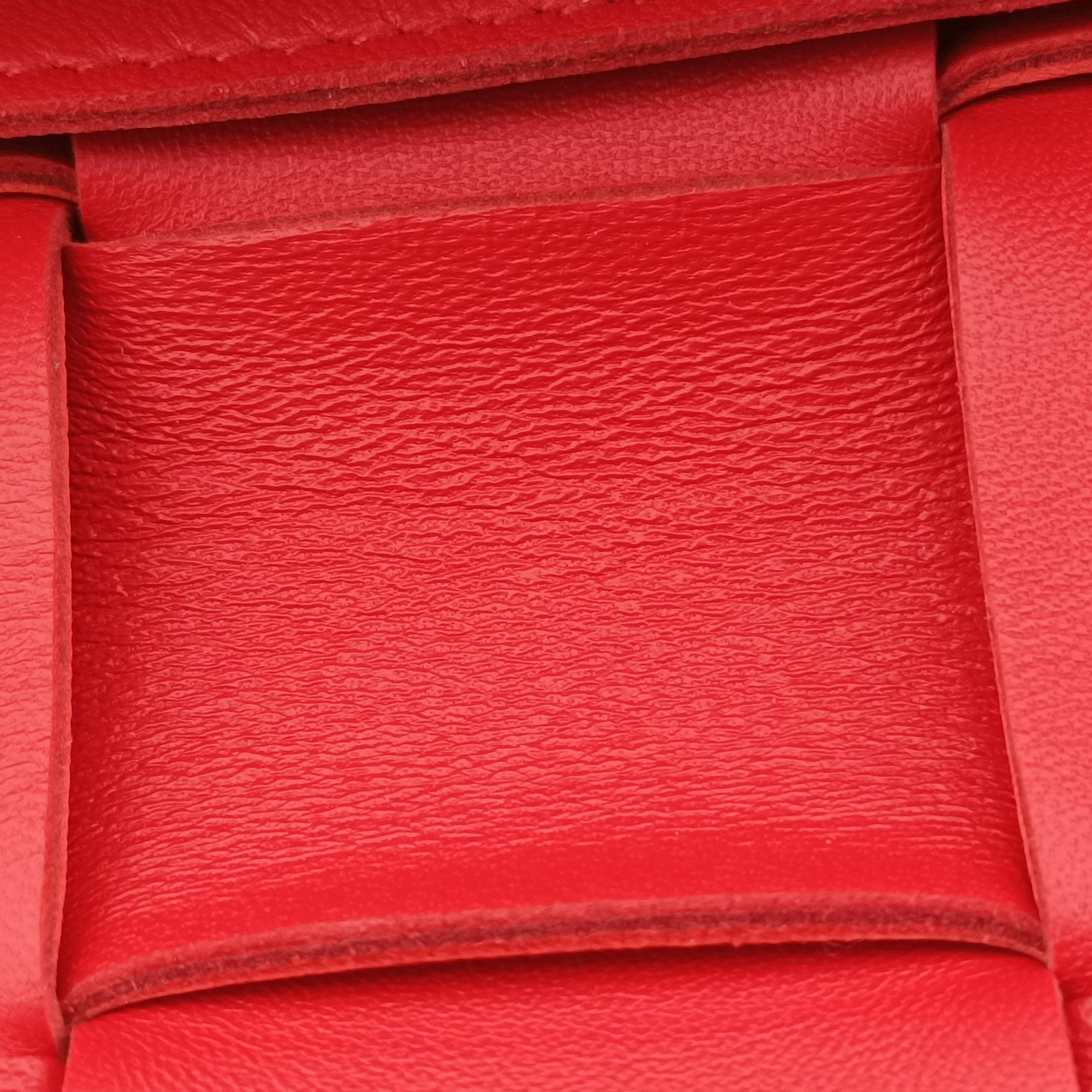 Vintage Bottega Veneta CASSETTE Red lambskin  shoulderbag | stylenewstar