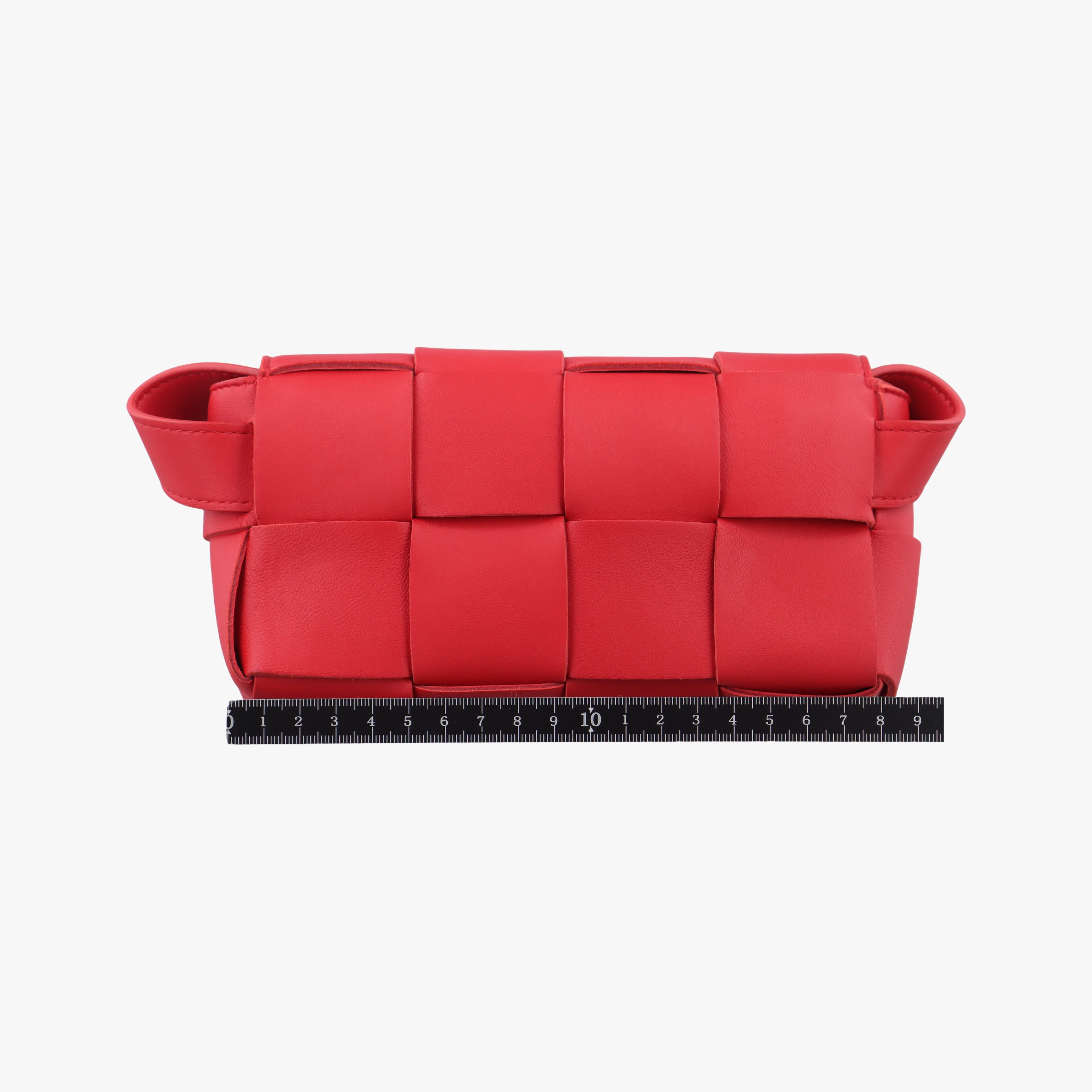 Vintage Bottega Veneta CASSETTE Red lambskin  shoulderbag | stylenewstar