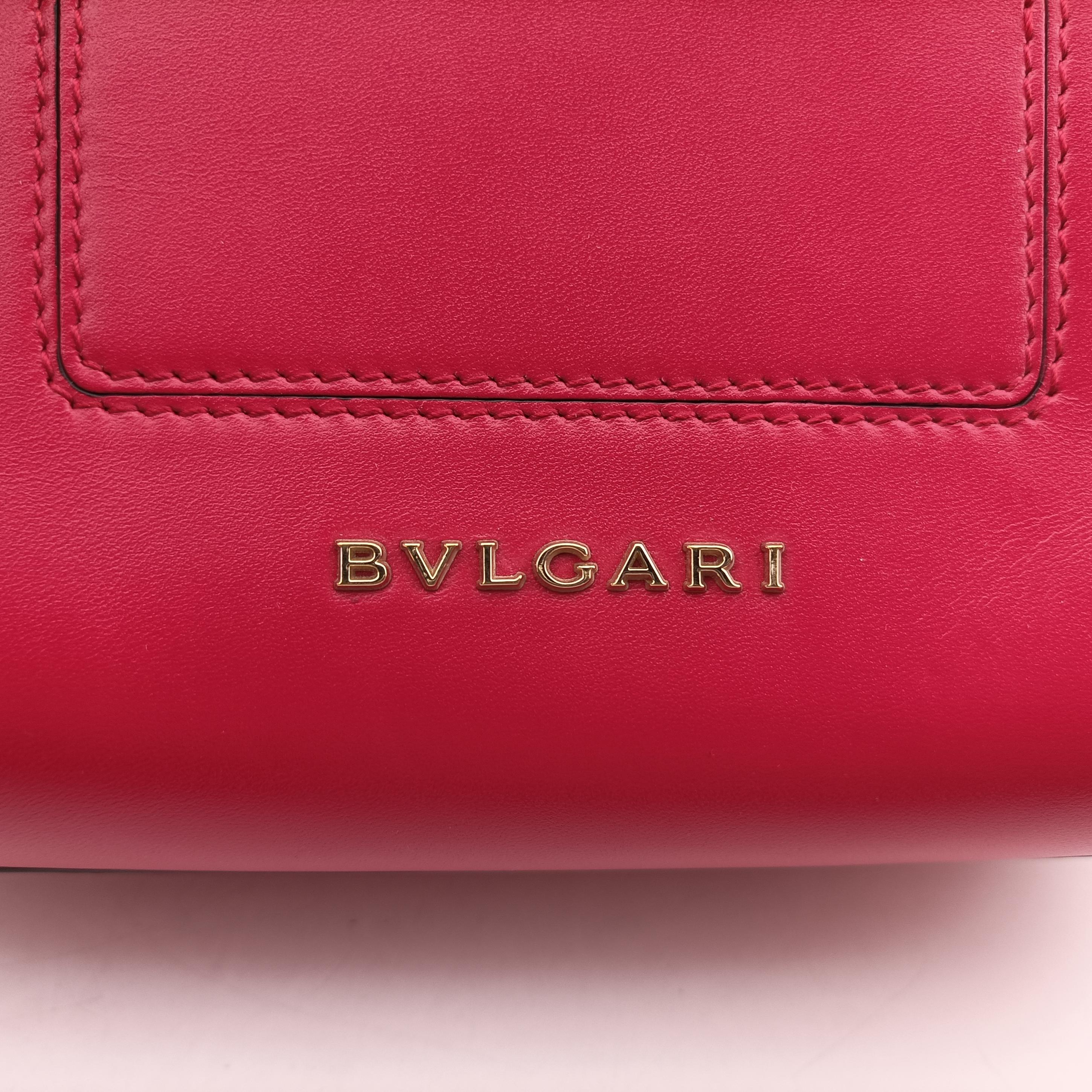 Pre-owned Bvlgari Serpenti Scaglie Red leather  shoulderbag | stylenewstar