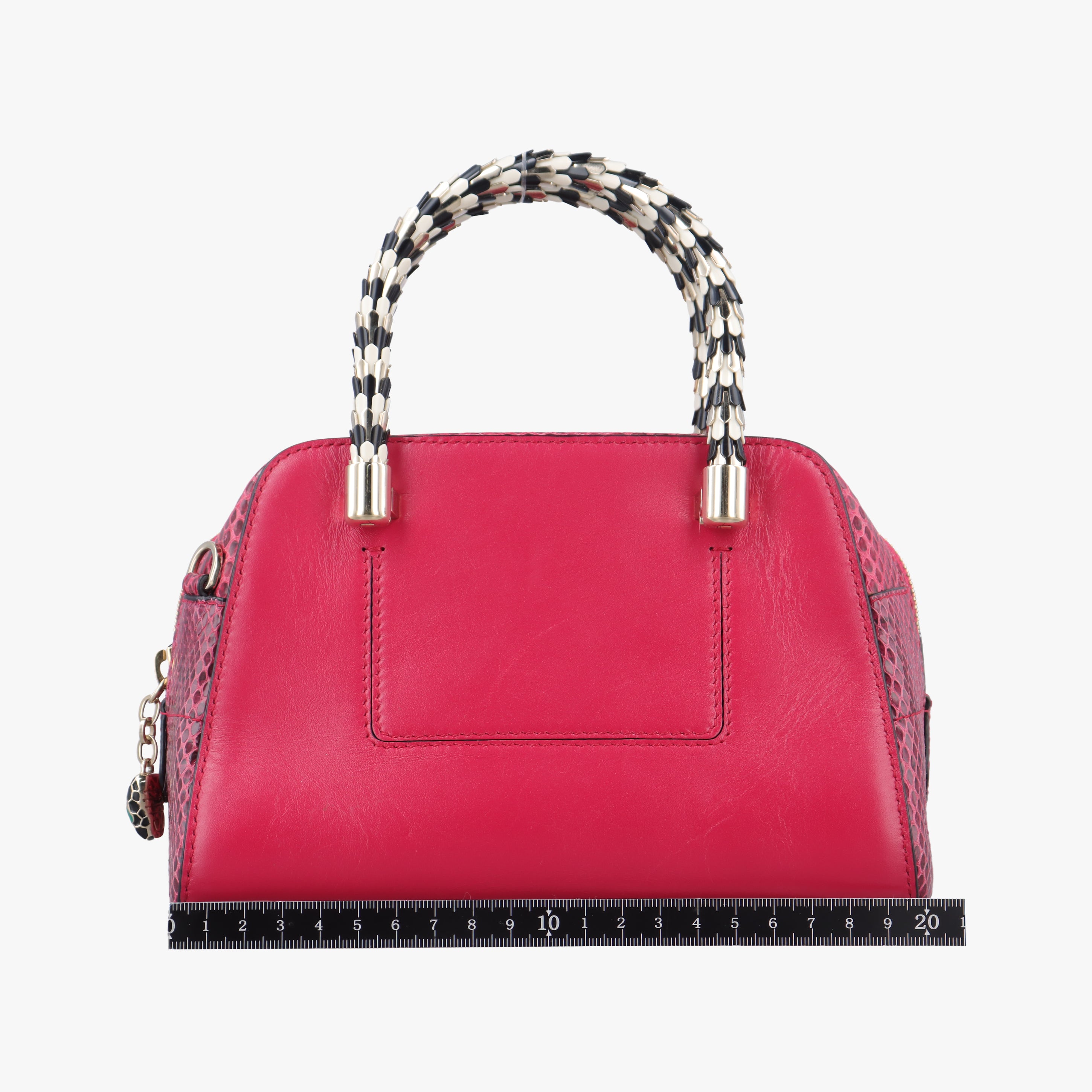Pre-owned Bvlgari Serpenti Scaglie Red leather  shoulderbag | stylenewstar