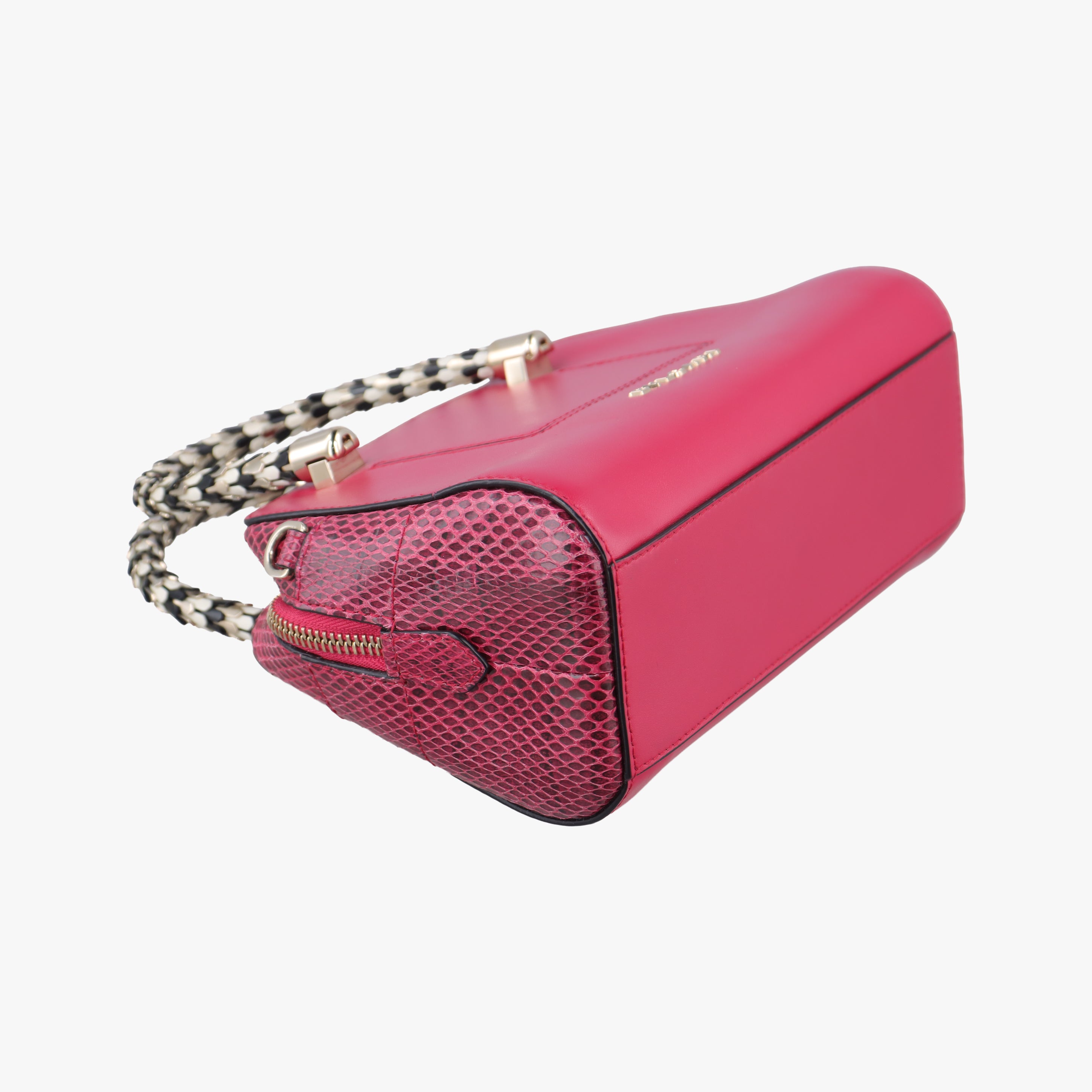 Pre-owned Bvlgari Serpenti Scaglie Red leather  shoulderbag | stylenewstar