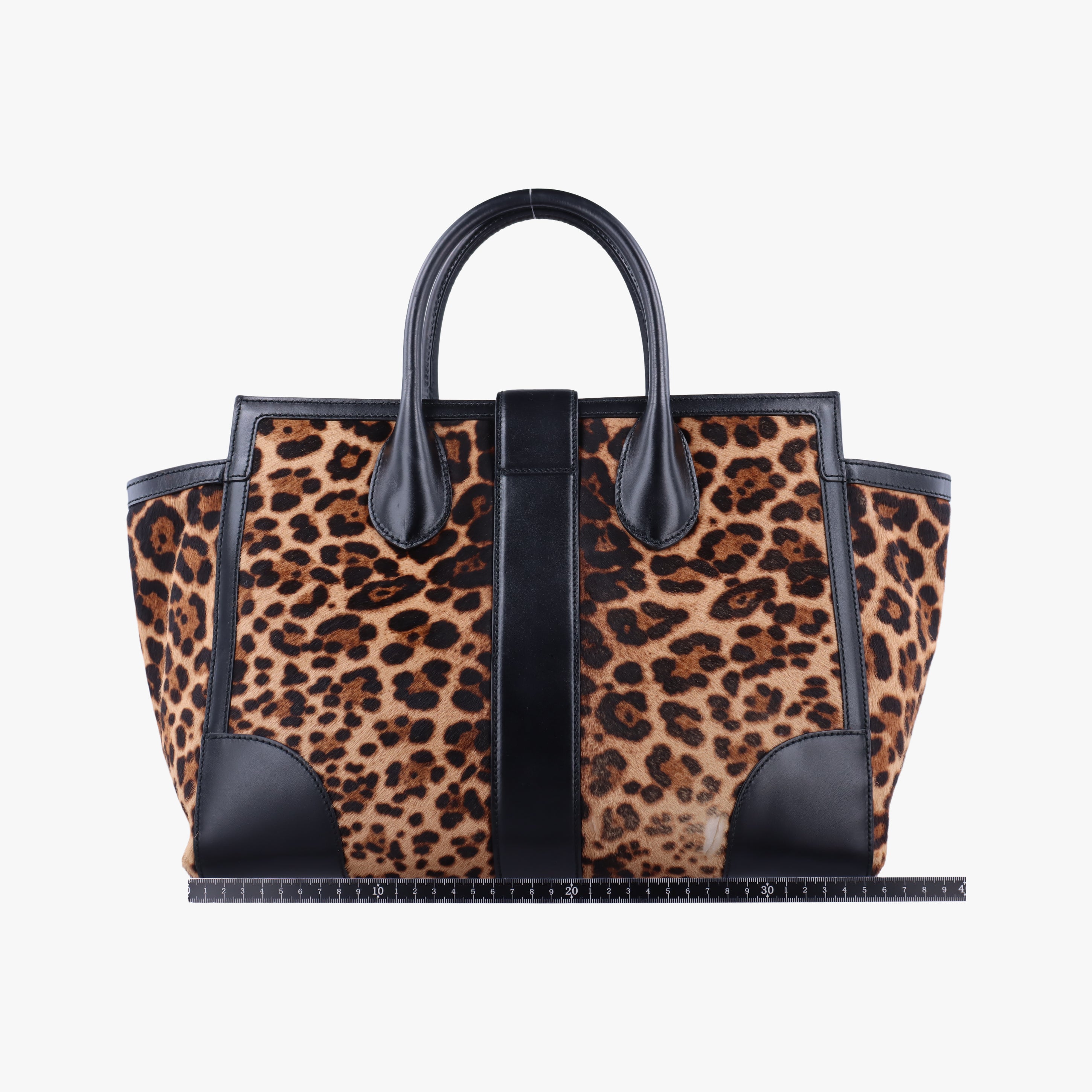 Pre-owned Gucci Lady Buckle Top Handle Multicolour ponyhair 323652 handbag | stylenewstar