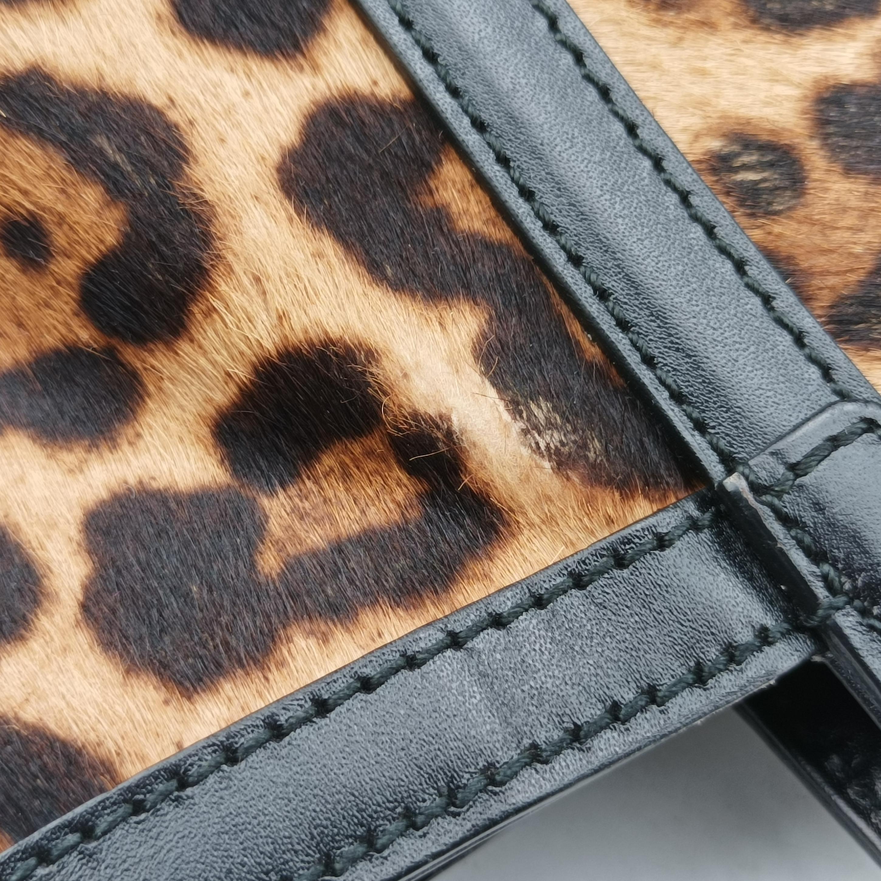 Pre-owned Gucci Lady Buckle Top Handle Multicolour ponyhair 323652 handbag | stylenewstar
