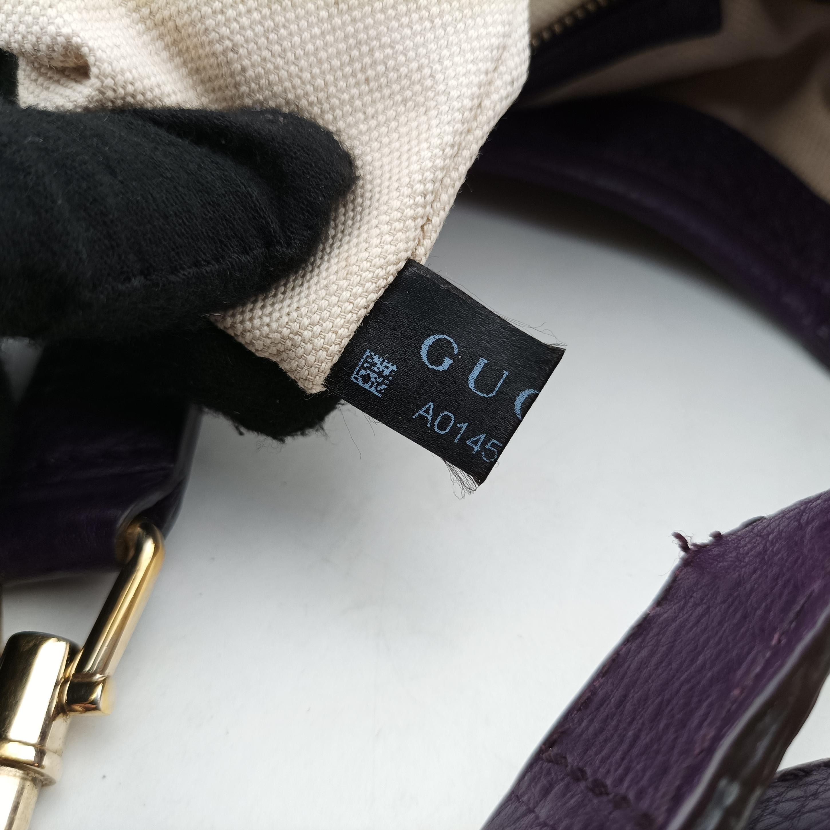 Secondhand Gucci Jackie Flora Hobo beige×purple fabric 277520 shoulderbag | stylenewstar