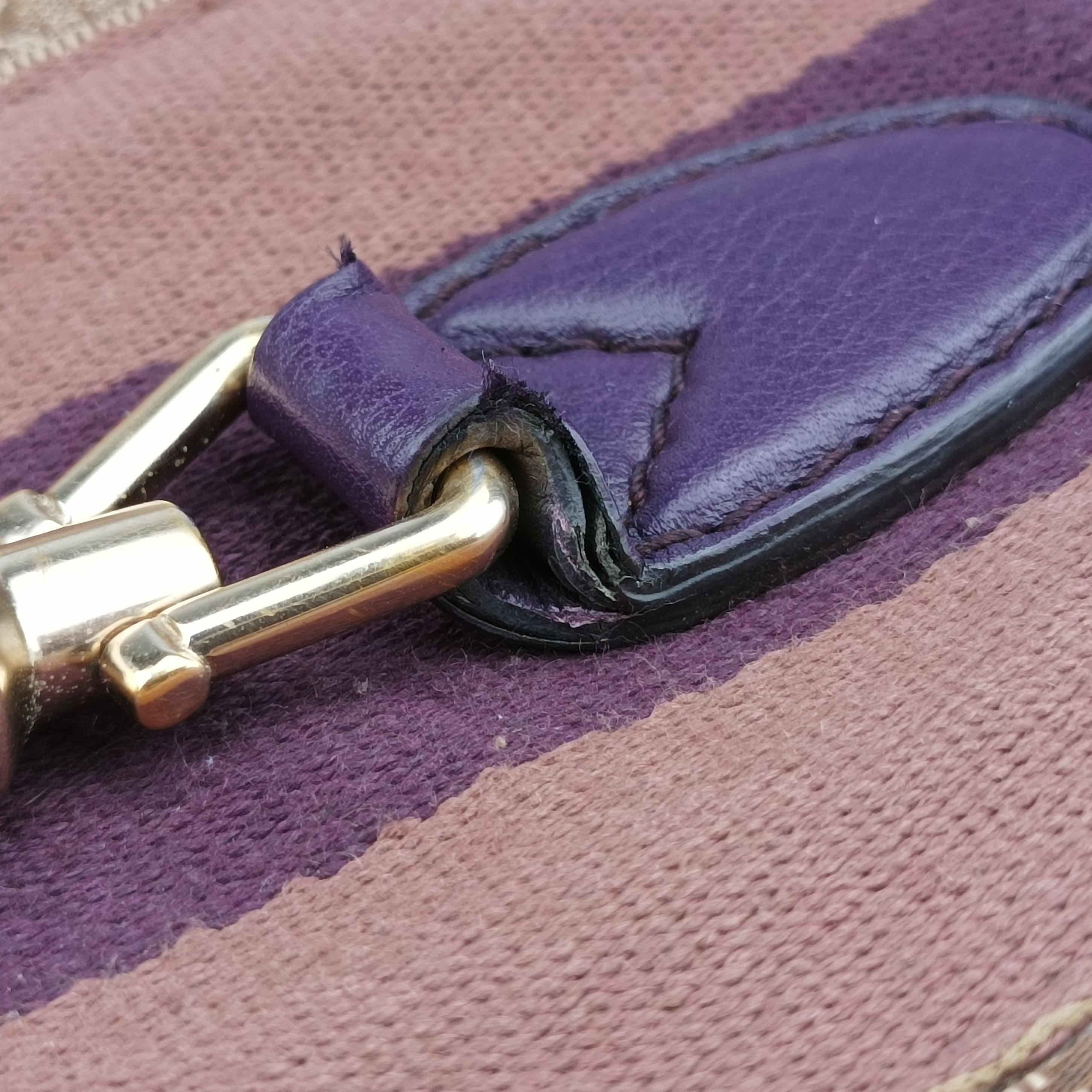 Secondhand Gucci Jackie Flora Hobo beige×purple fabric 277520 shoulderbag | stylenewstar