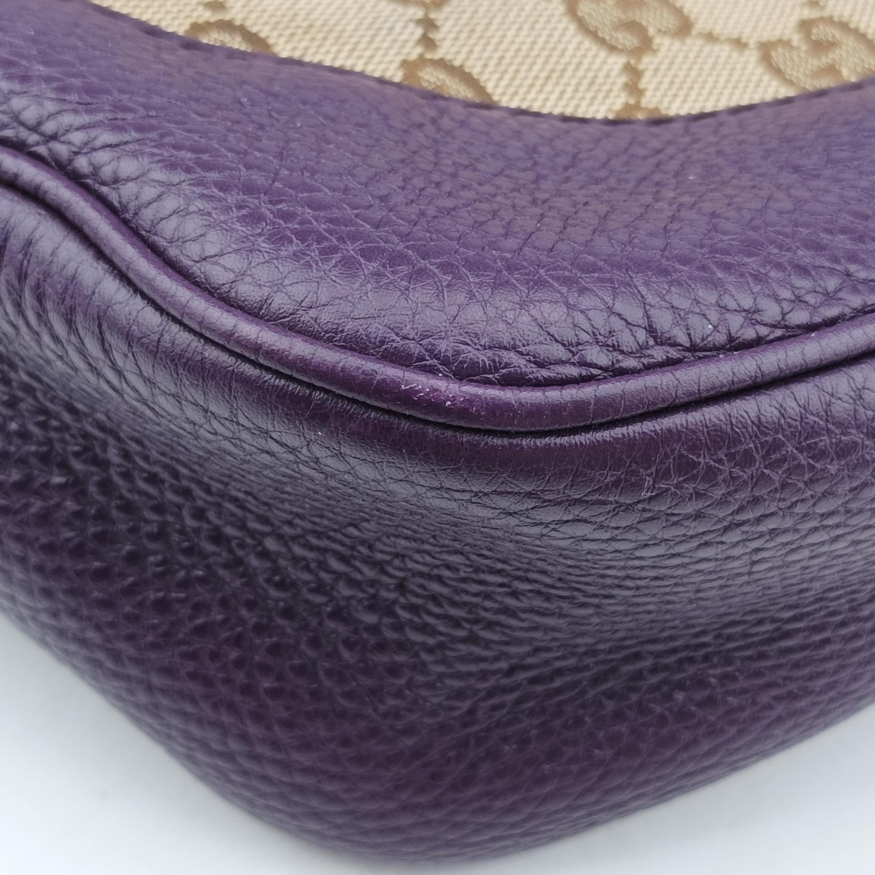 Secondhand Gucci Jackie Flora Hobo beige×purple fabric 277520 shoulderbag | stylenewstar