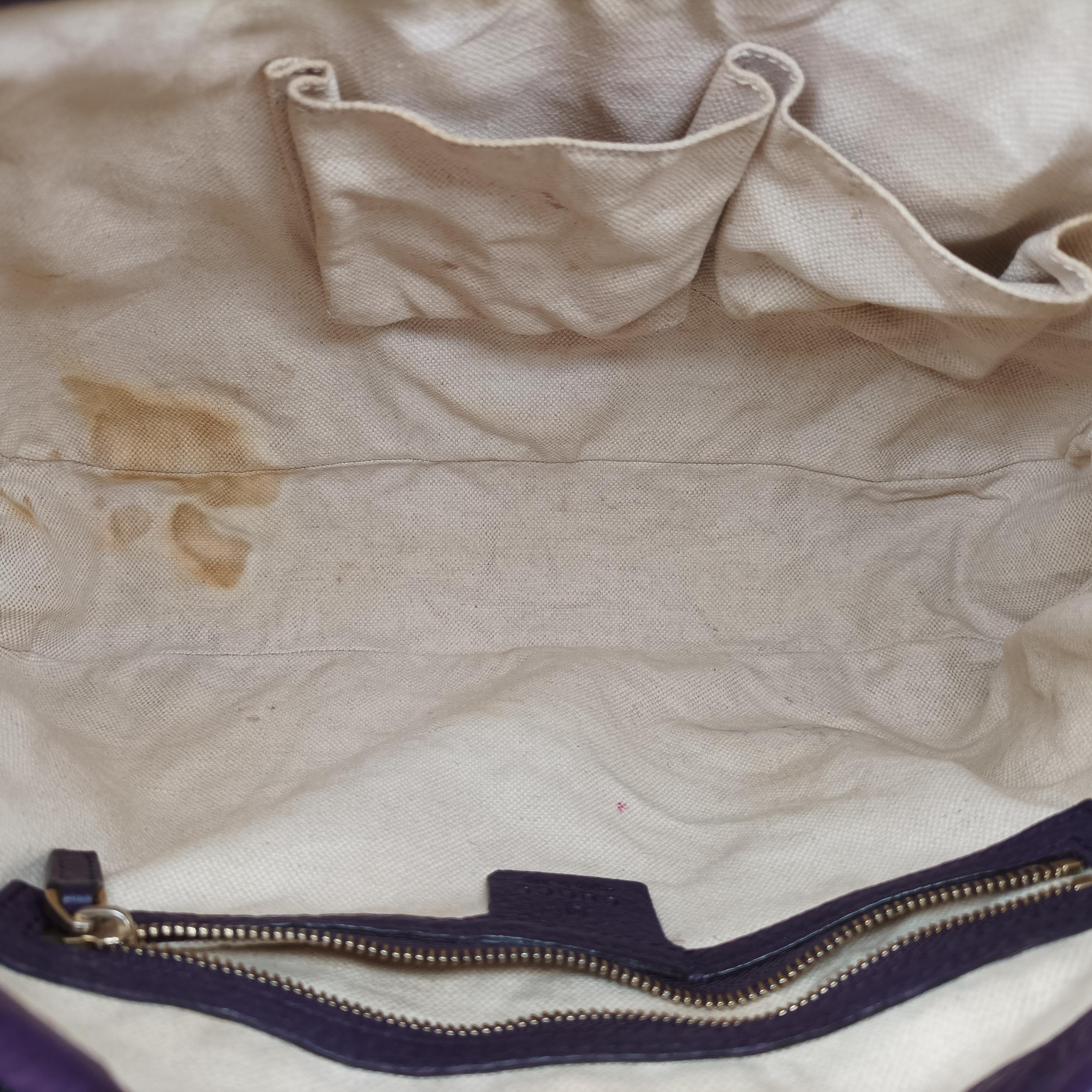 Secondhand Gucci Jackie Flora Hobo beige×purple fabric 277520 shoulderbag | stylenewstar