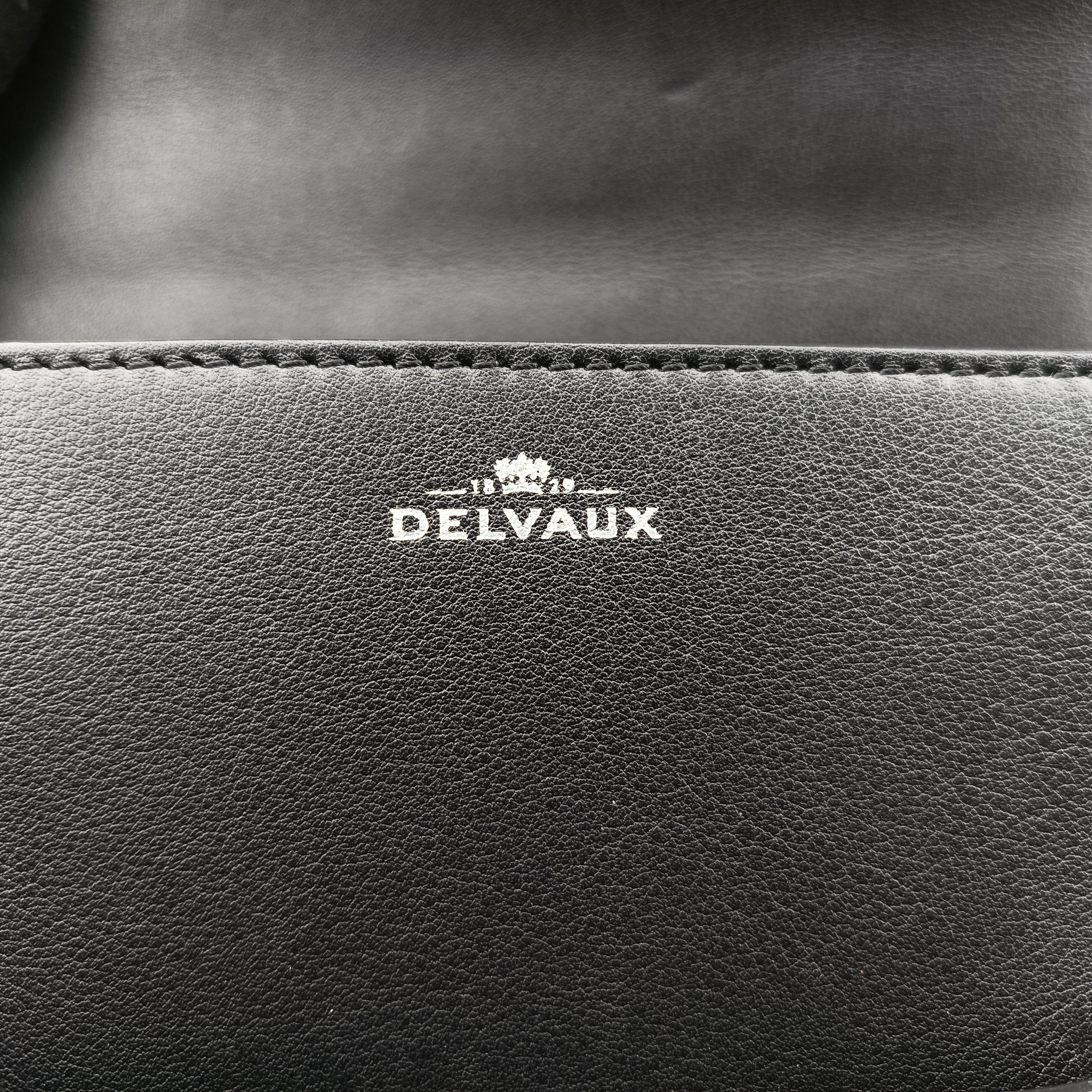Vintage Delvaux Iron Shield Madame Mini Black leather  shoulderbag | stylenewstar