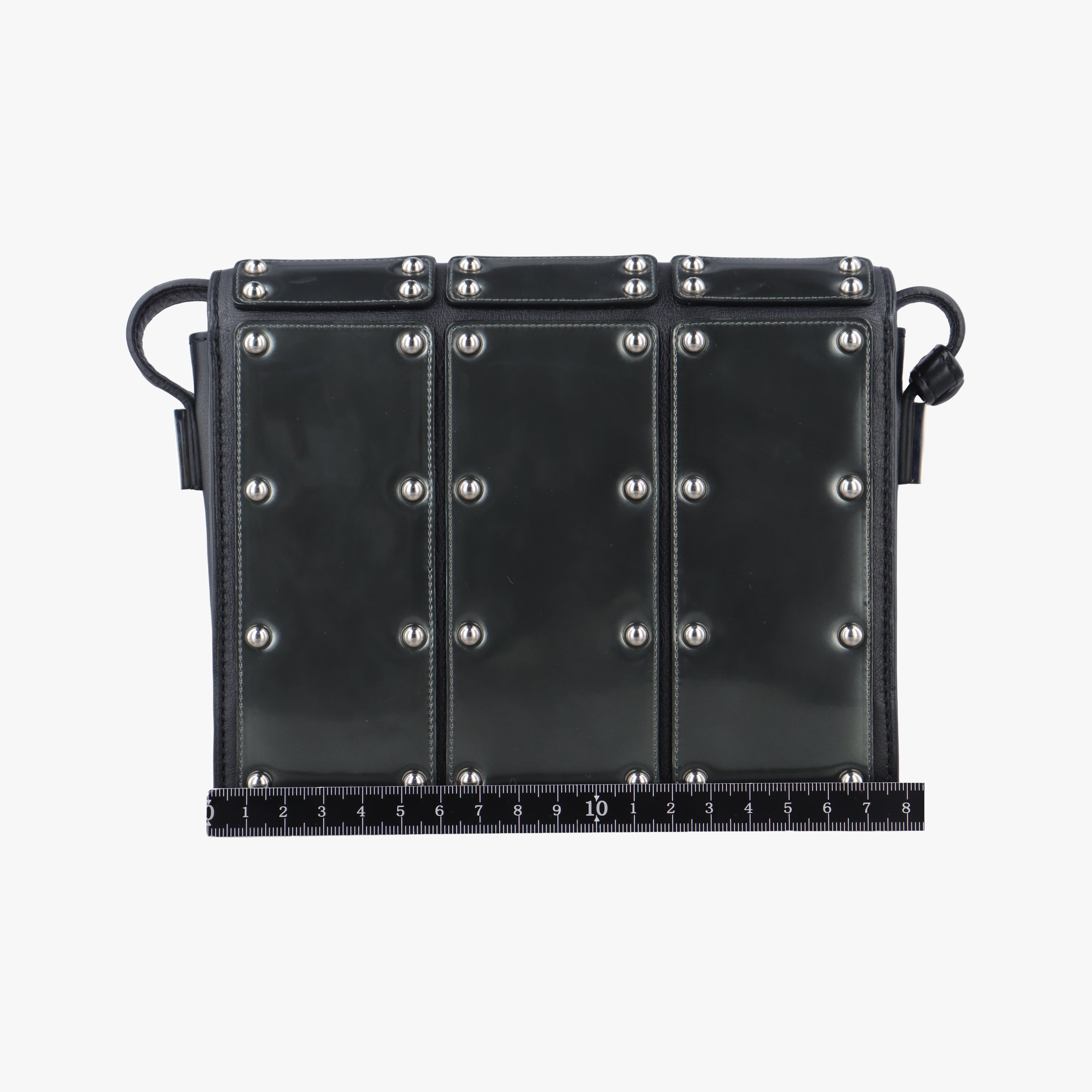 Vintage Delvaux Iron Shield Madame Mini Black leather  shoulderbag | stylenewstar