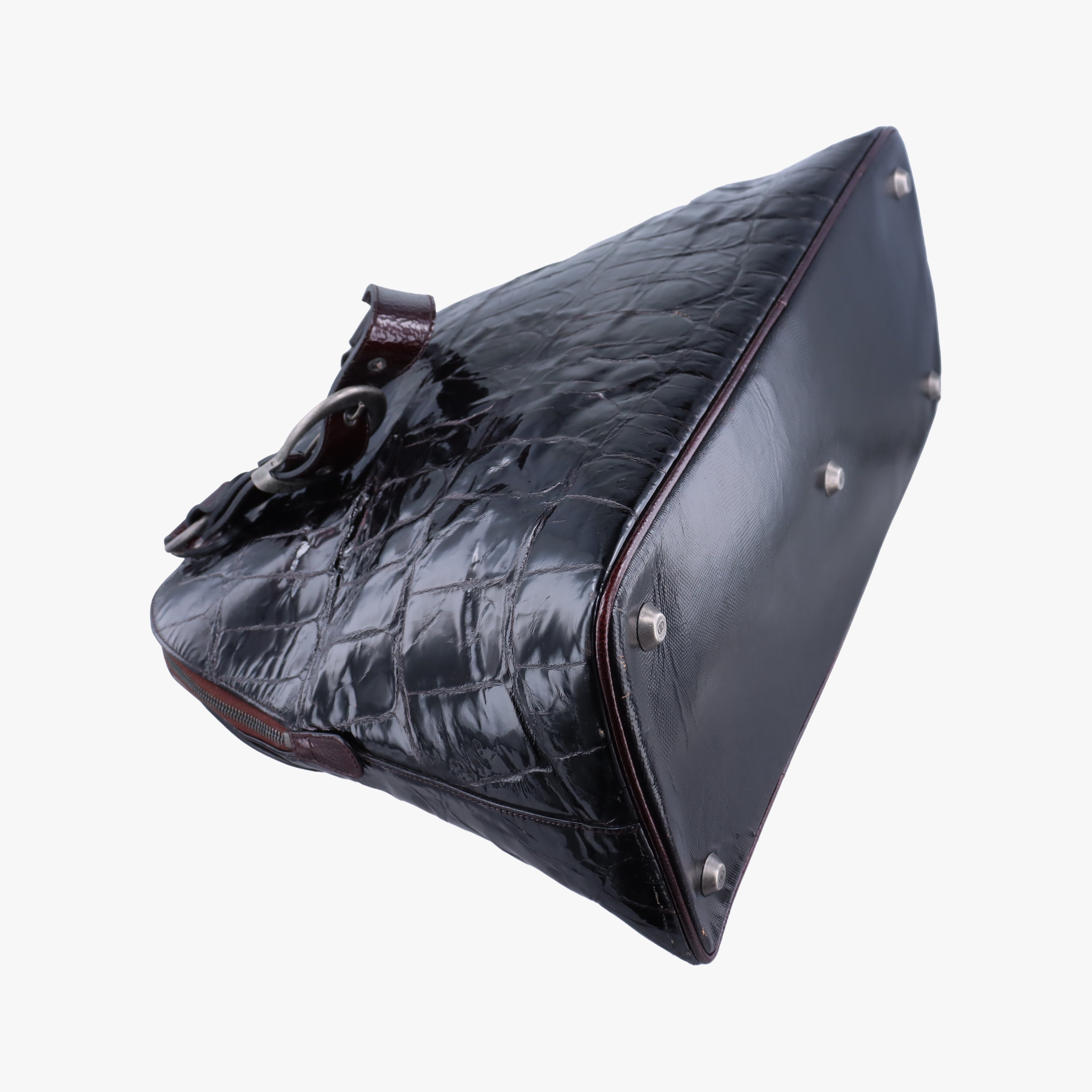 Pre-owned Christian Dior Gaucho Black Leather  handbag | stylenewstar