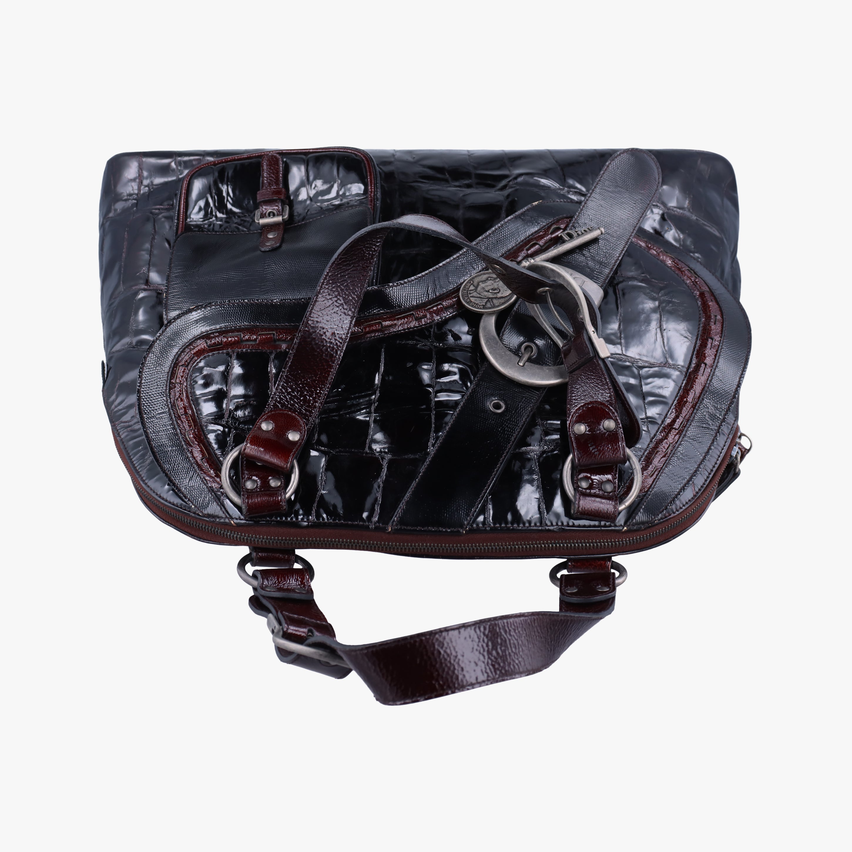 Pre-owned Christian Dior Gaucho Black Leather  handbag | stylenewstar