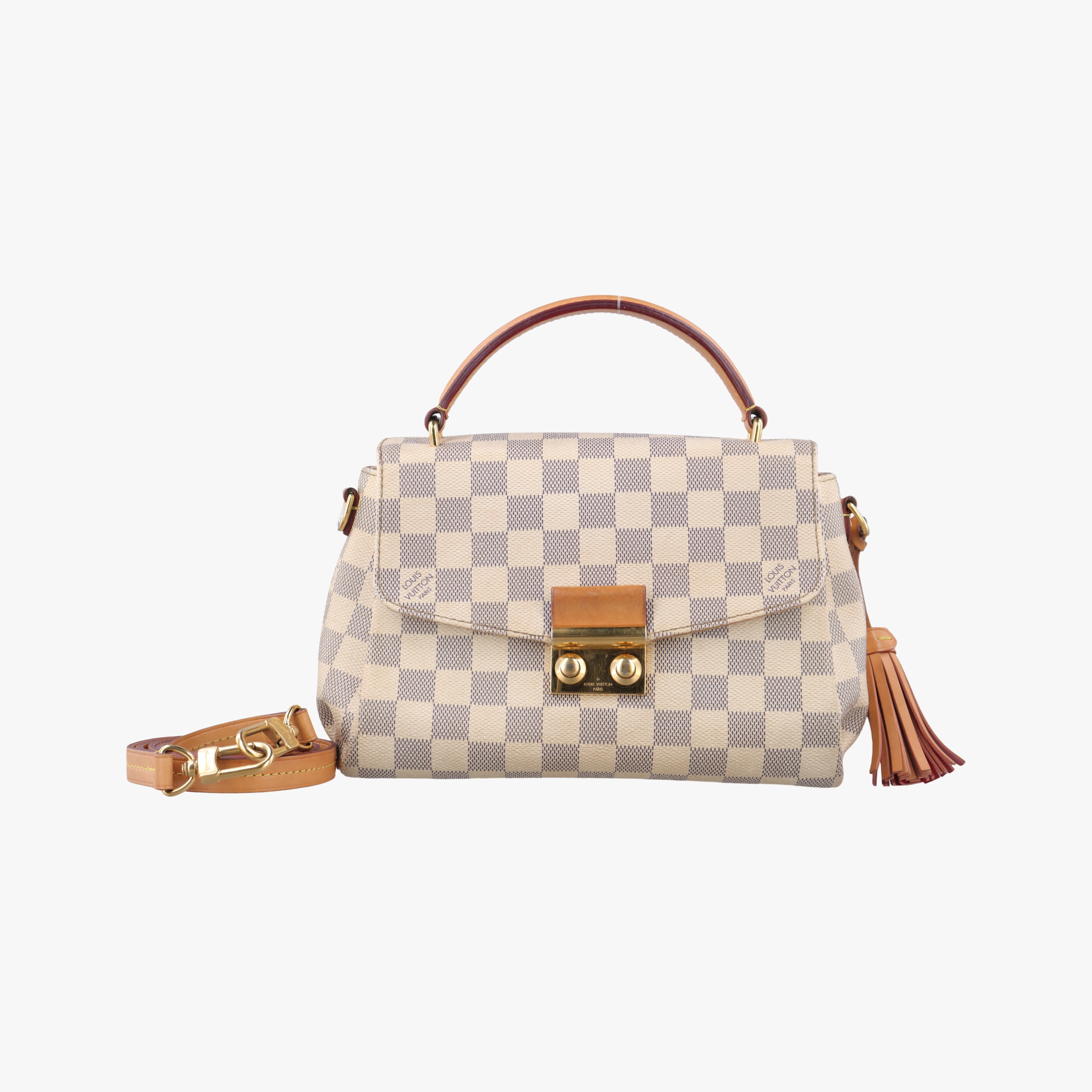 Pre-owned Louis Vuitton CROISETTE Azur Damier Canvas N41581 shoulderbag | stylenewstar