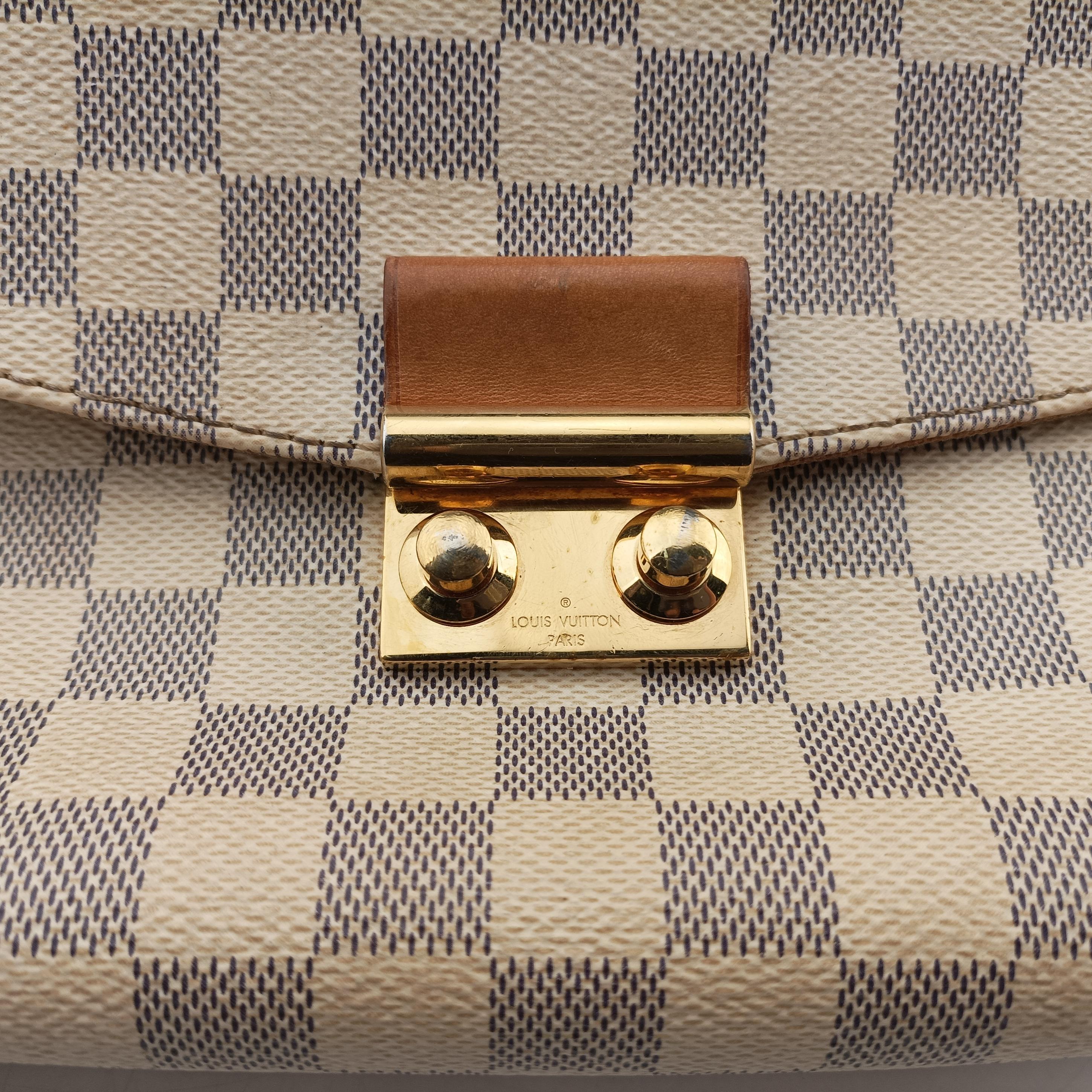Pre-owned Louis Vuitton CROISETTE Azur Damier Canvas N41581 shoulderbag | stylenewstar