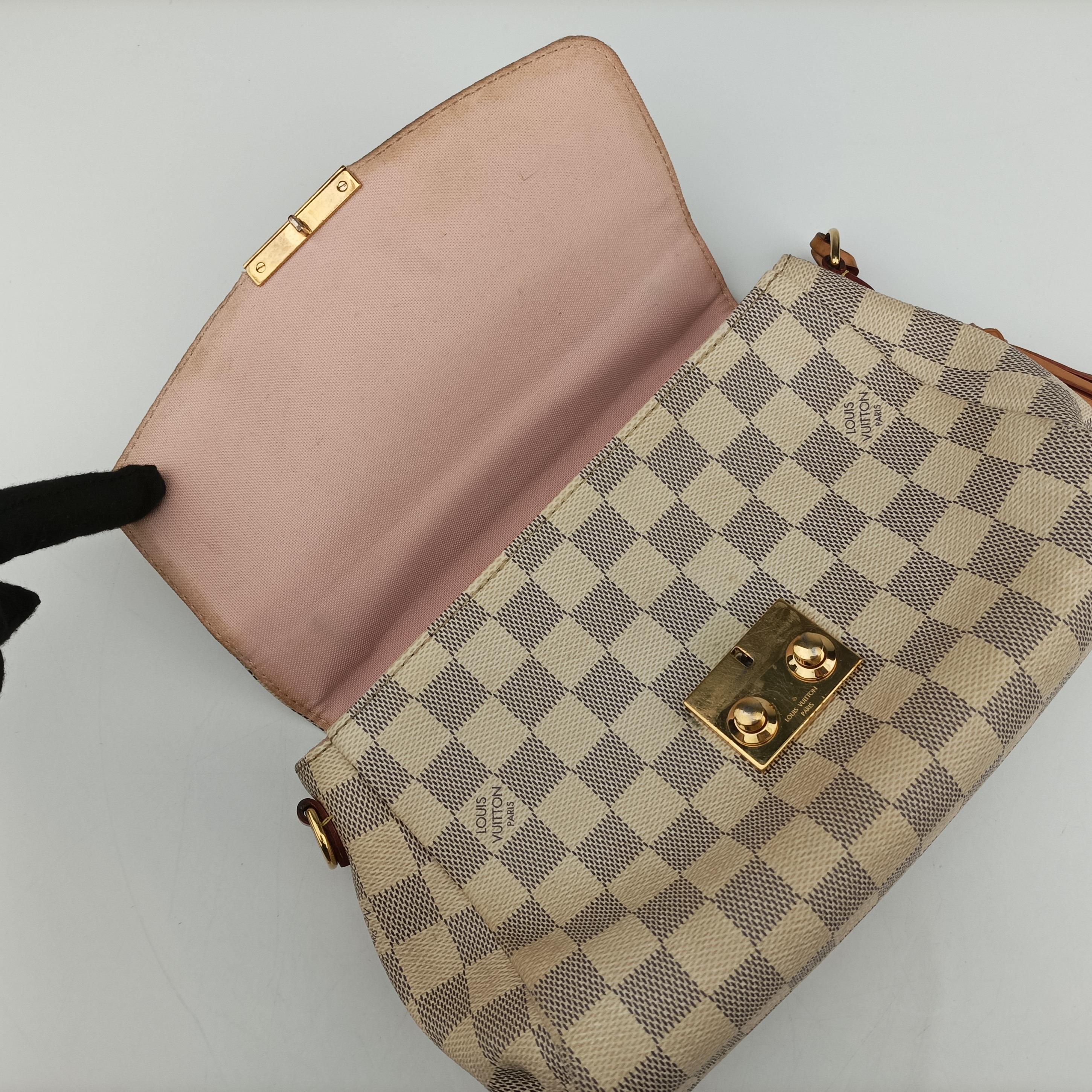Pre-owned Louis Vuitton CROISETTE Azur Damier Canvas N41581 shoulderbag | stylenewstar