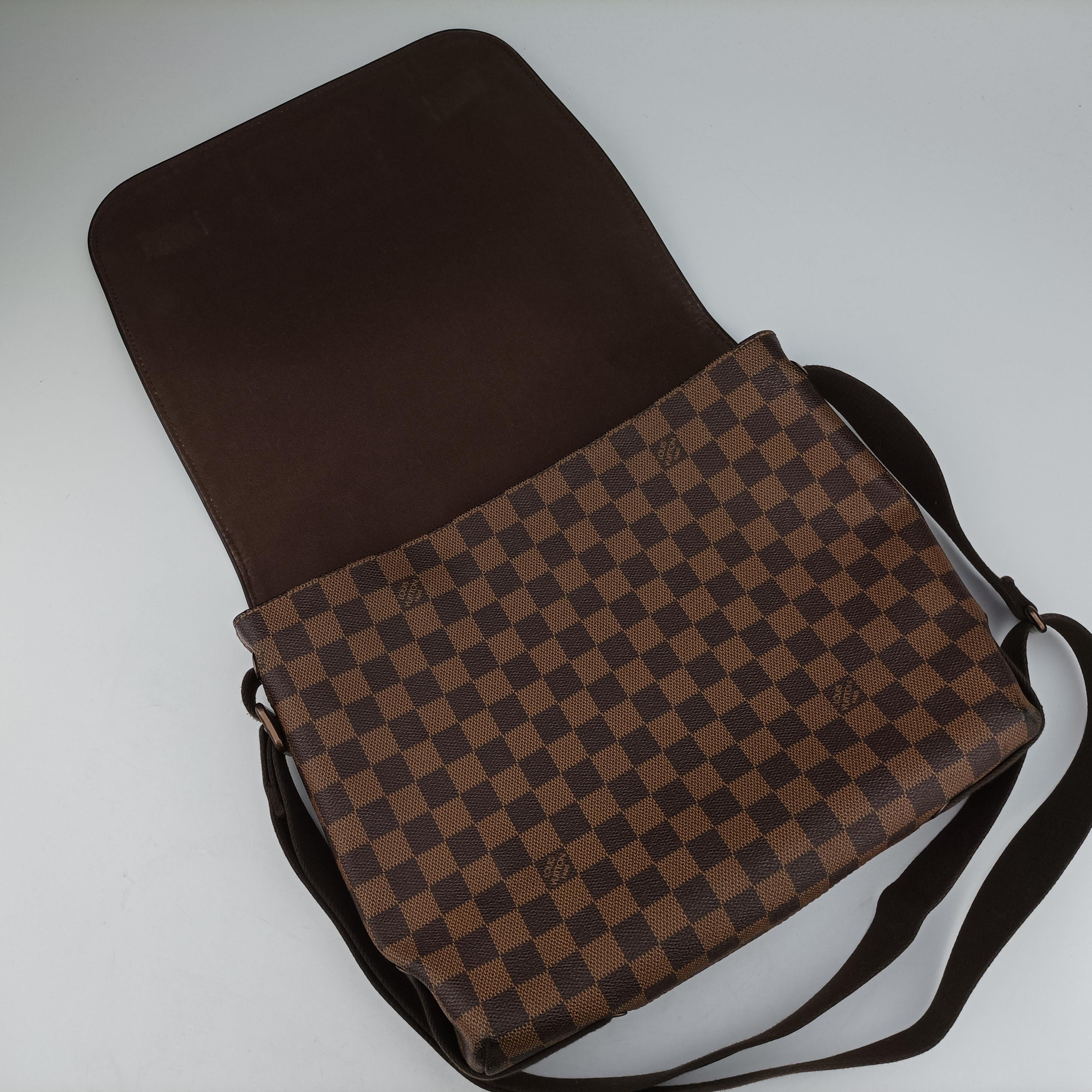 Pre-owned Louis Vuitton BROOKLYN MM EBENE Damier Canvas N51211 shoulderbag | stylenewstar