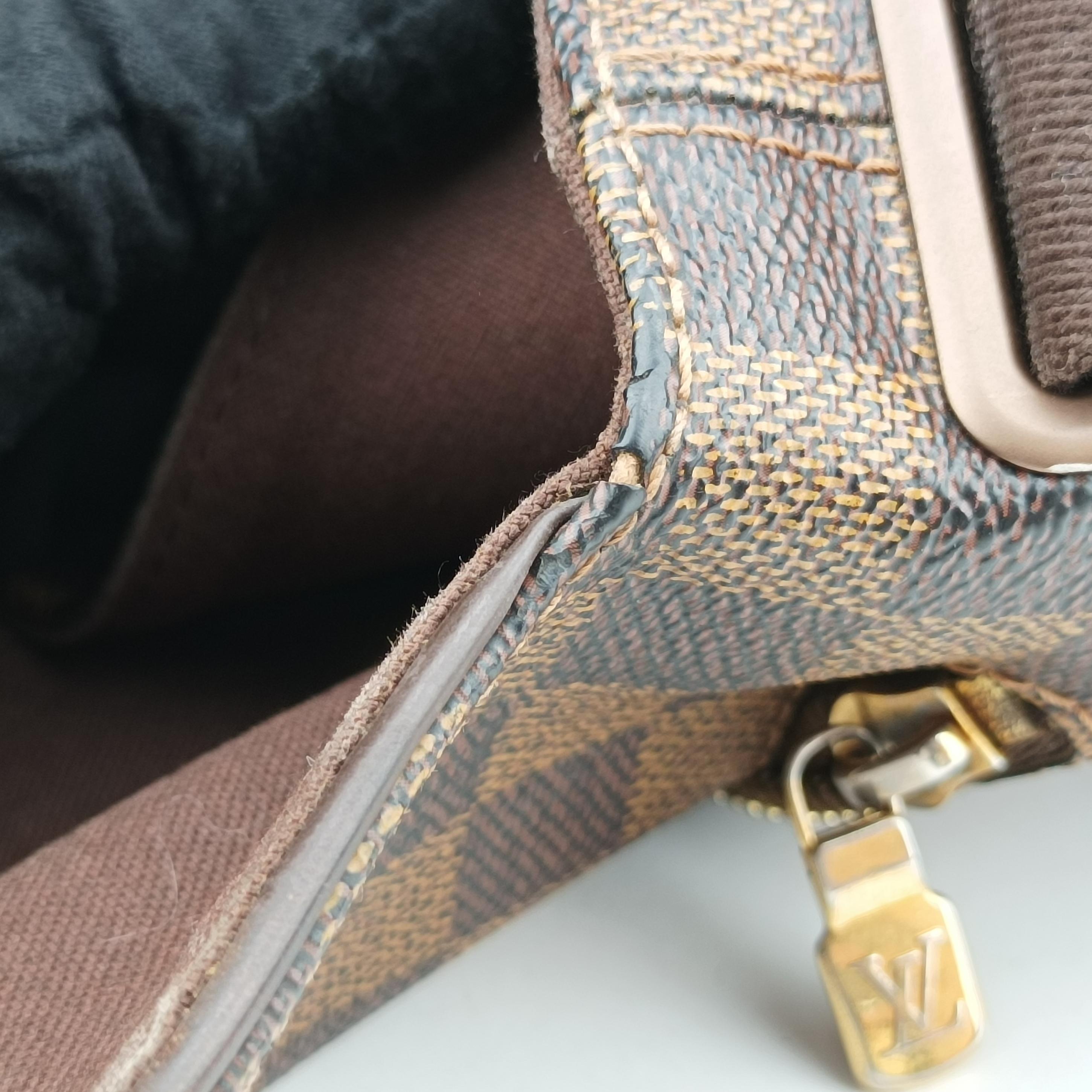 Pre-owned Louis Vuitton BROOKLYN MM EBENE Damier Canvas N51211 shoulderbag | stylenewstar