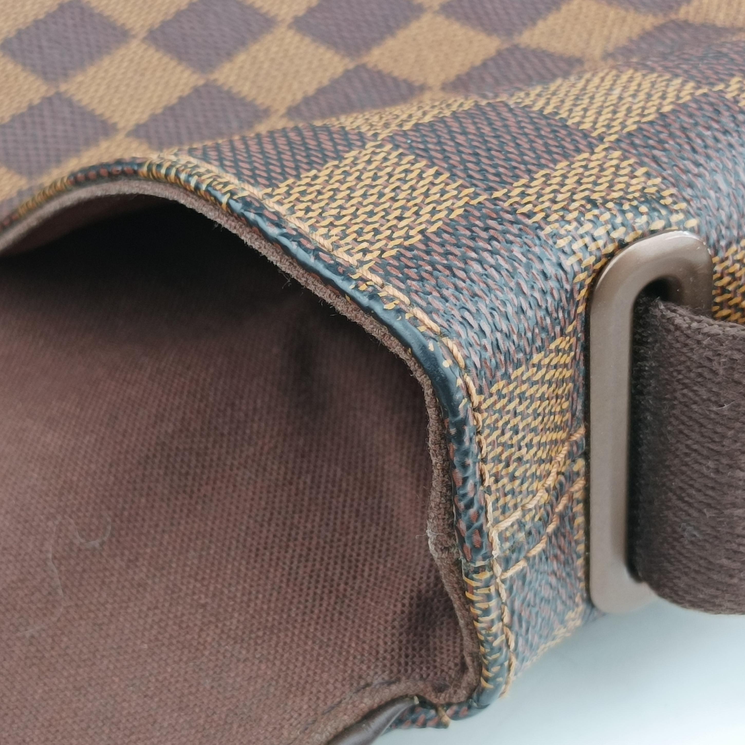 Pre-owned Louis Vuitton BROOKLYN MM EBENE Damier Canvas N51211 shoulderbag | stylenewstar