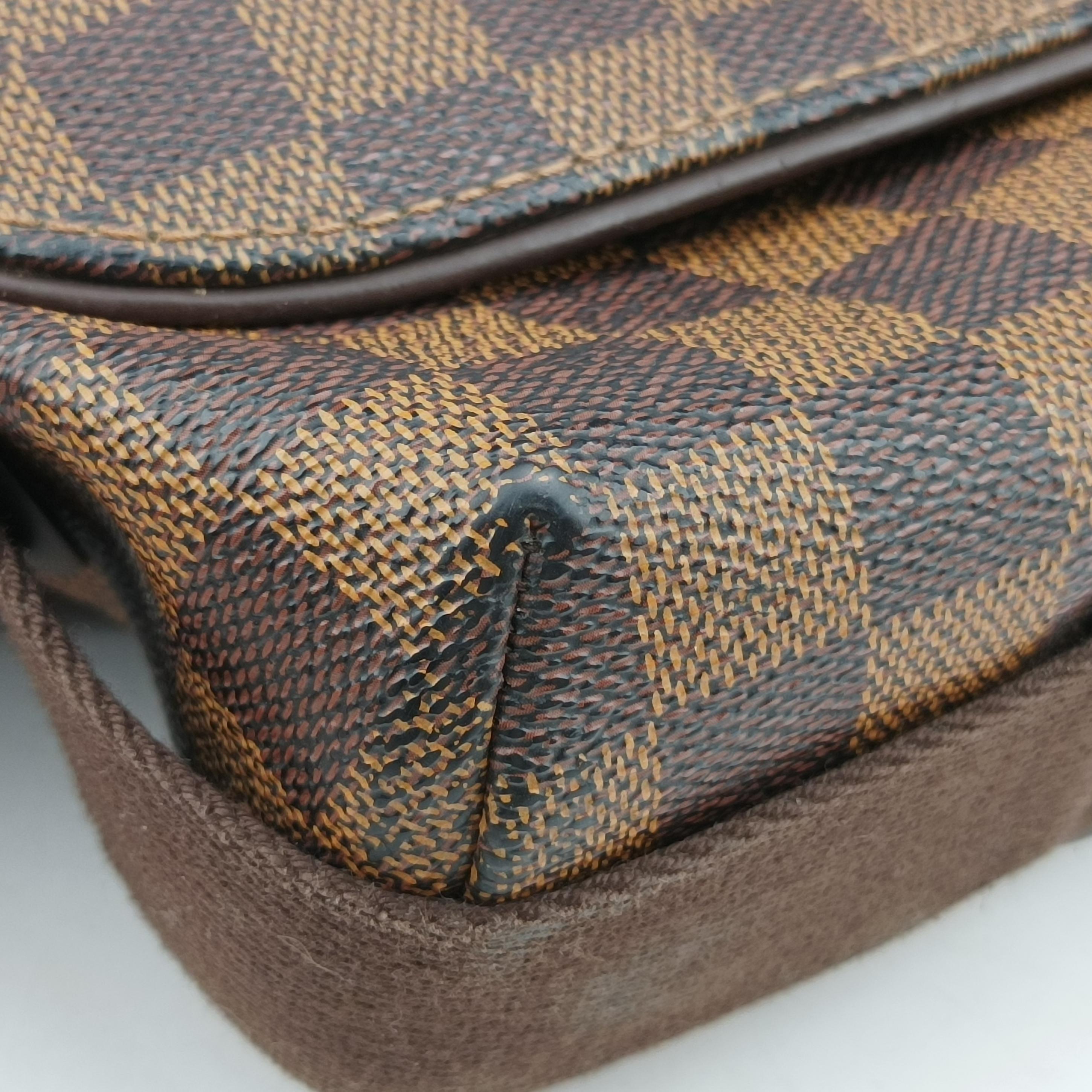 Pre-owned Louis Vuitton BROOKLYN MM EBENE Damier Canvas N51211 shoulderbag | stylenewstar
