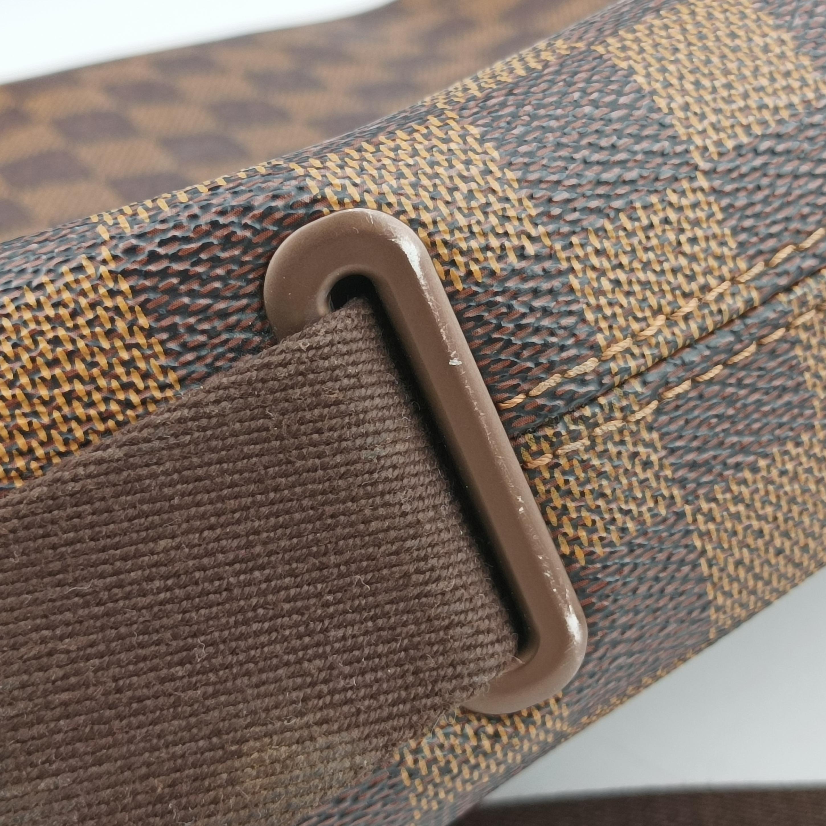 Pre-owned Louis Vuitton BROOKLYN MM EBENE Damier Canvas N51211 shoulderbag | stylenewstar