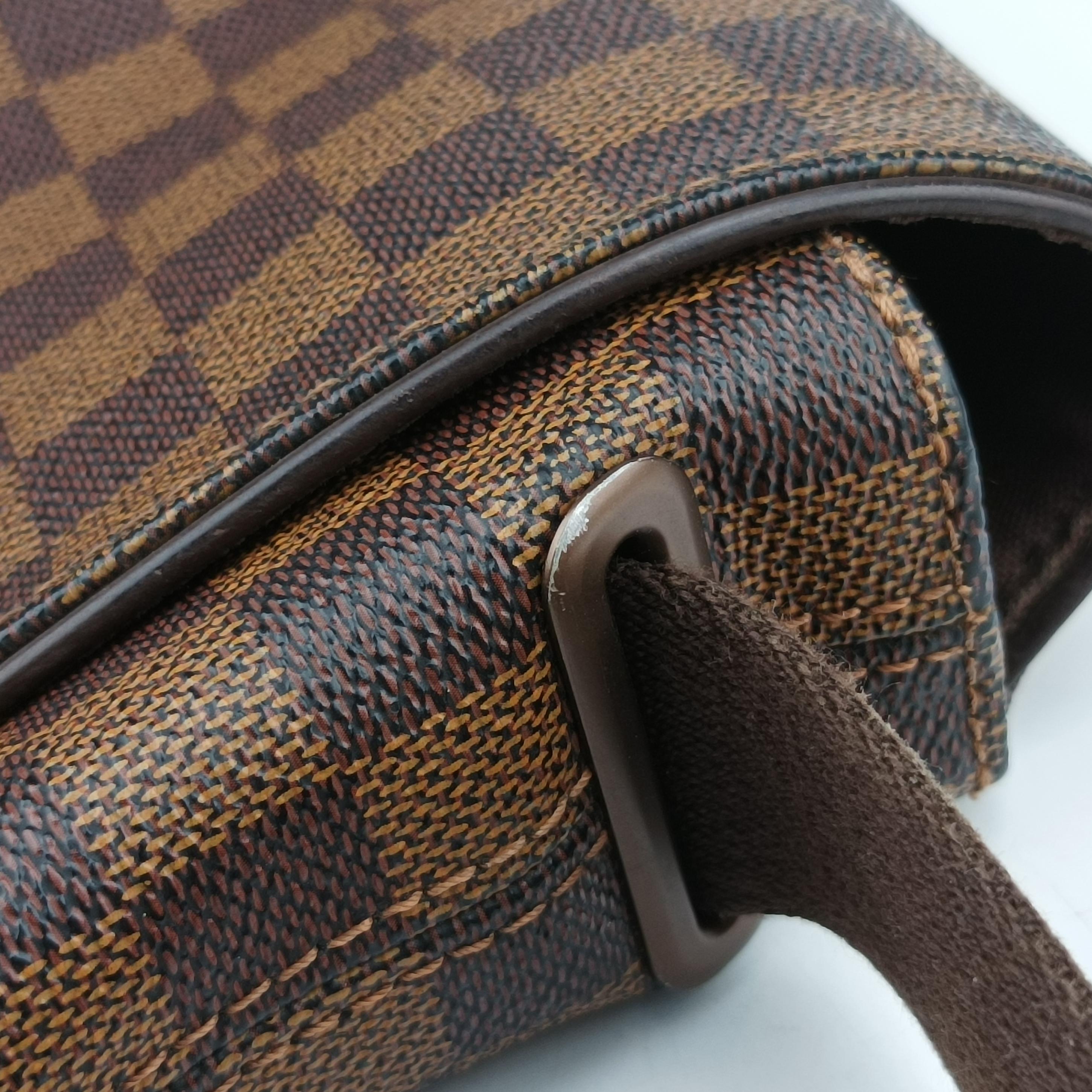 Pre-owned Louis Vuitton BROOKLYN MM EBENE Damier Canvas N51211 shoulderbag | stylenewstar
