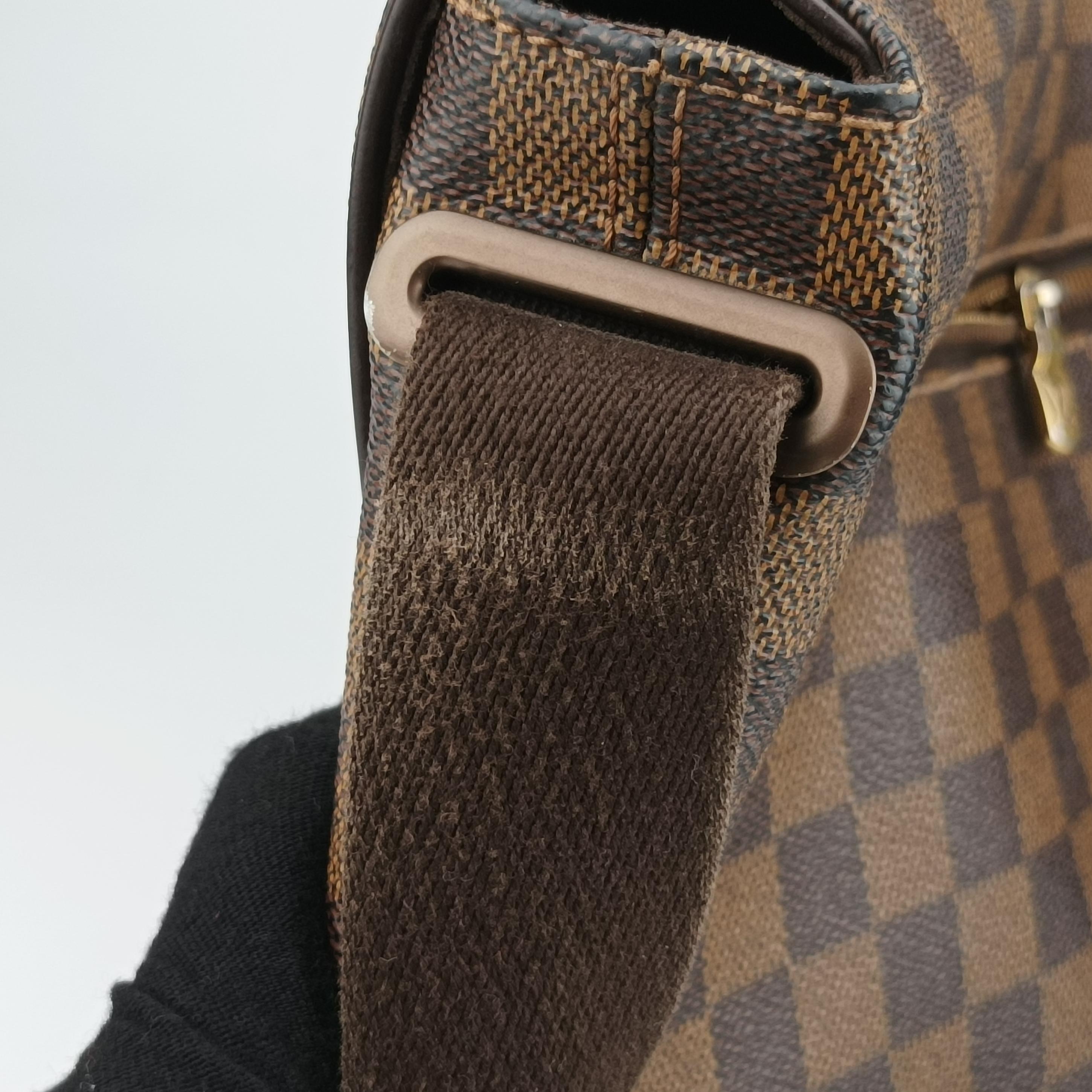 Pre-owned Louis Vuitton BROOKLYN MM EBENE Damier Canvas N51211 shoulderbag | stylenewstar