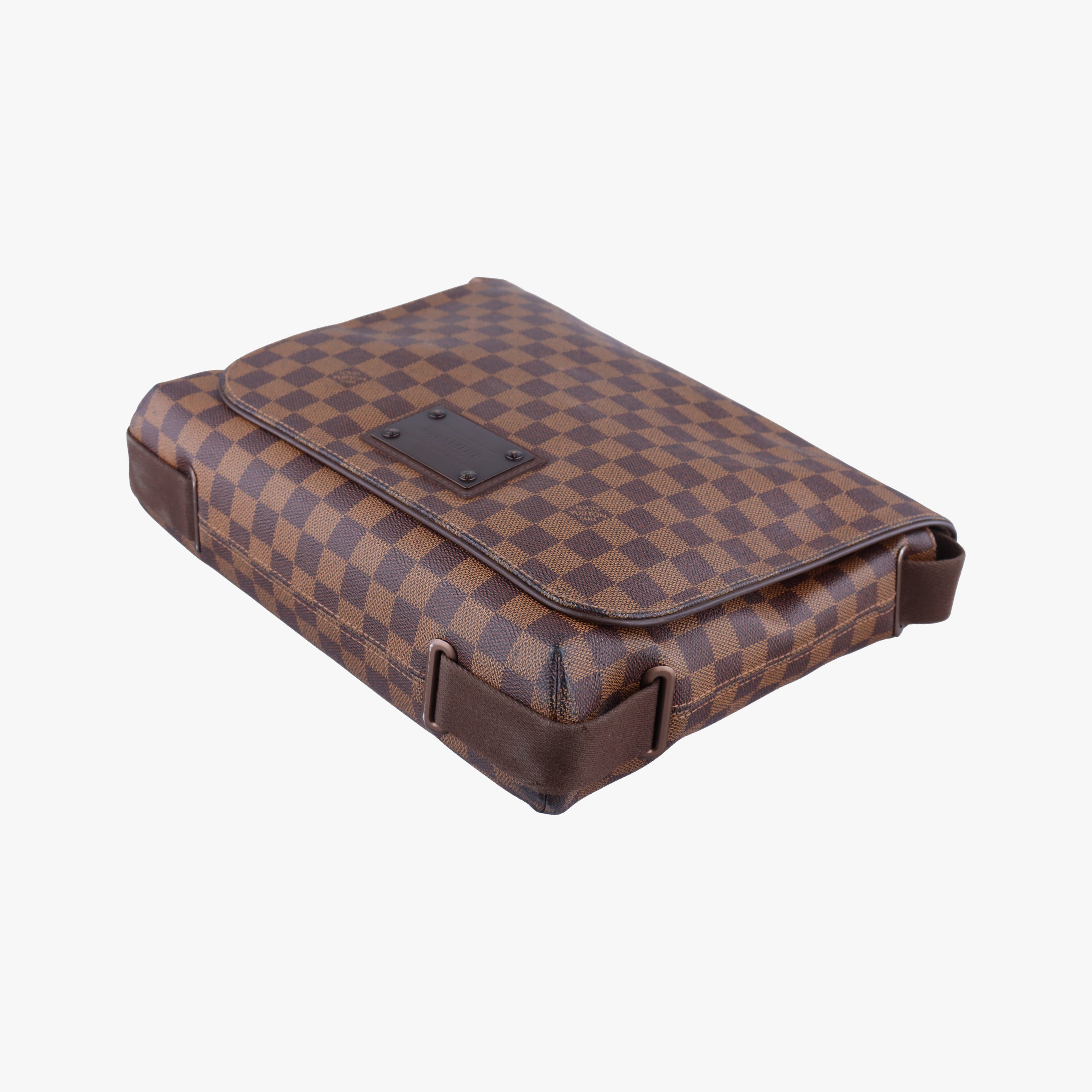 Pre-owned Louis Vuitton BROOKLYN MM EBENE Damier Canvas N51211 shoulderbag | stylenewstar