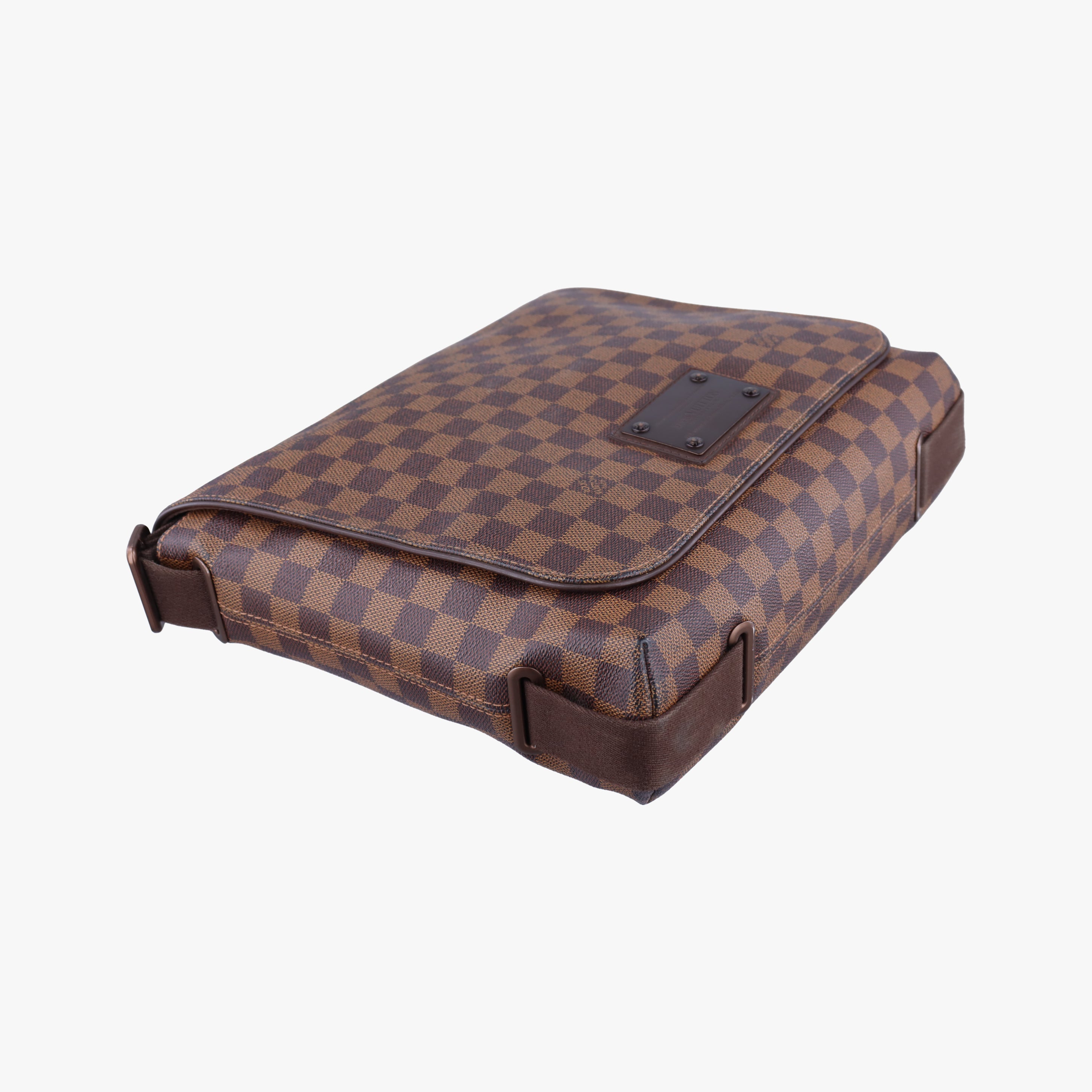 Pre-owned Louis Vuitton BROOKLYN MM EBENE Damier Canvas N51211 shoulderbag | stylenewstar
