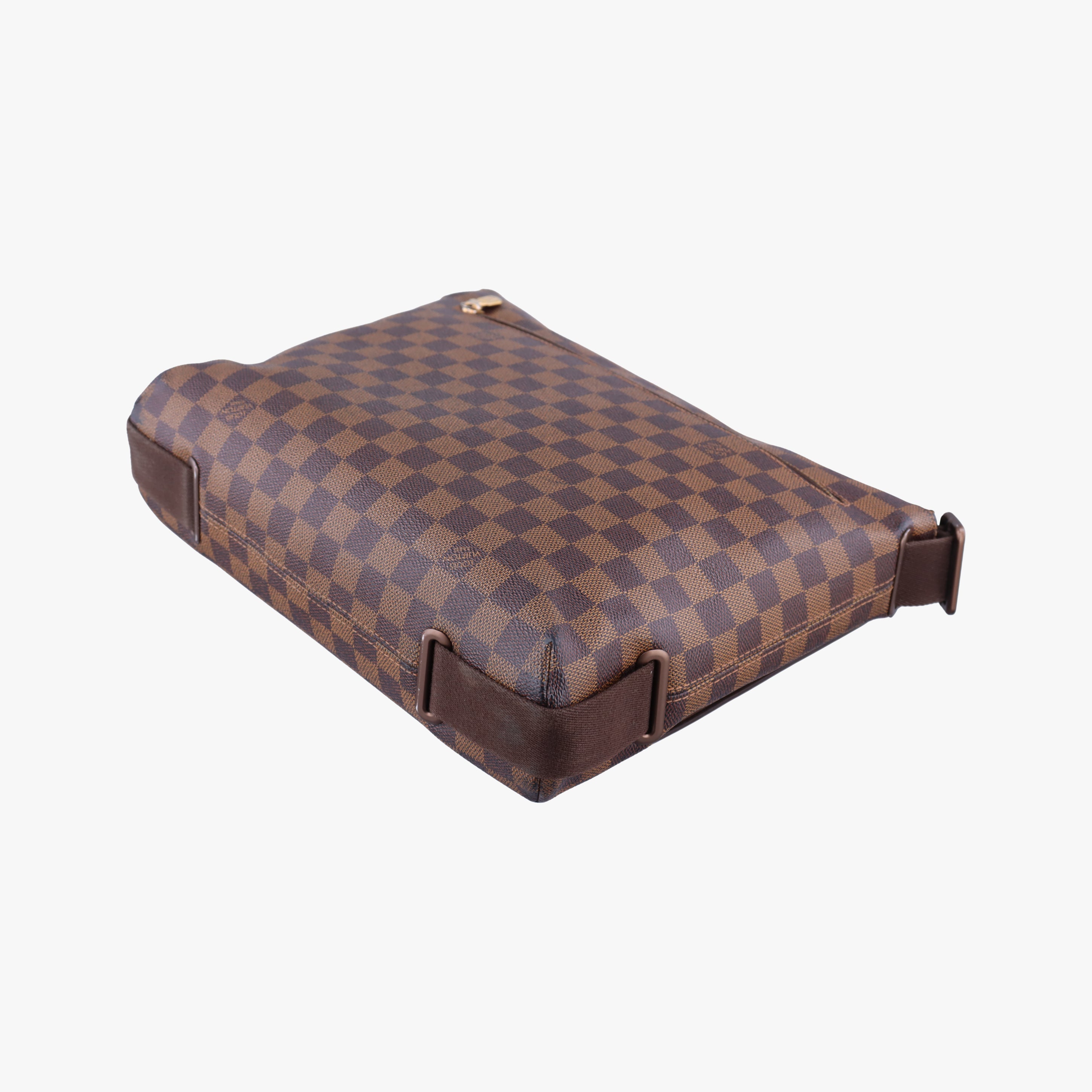 Pre-owned Louis Vuitton BROOKLYN MM EBENE Damier Canvas N51211 shoulderbag | stylenewstar