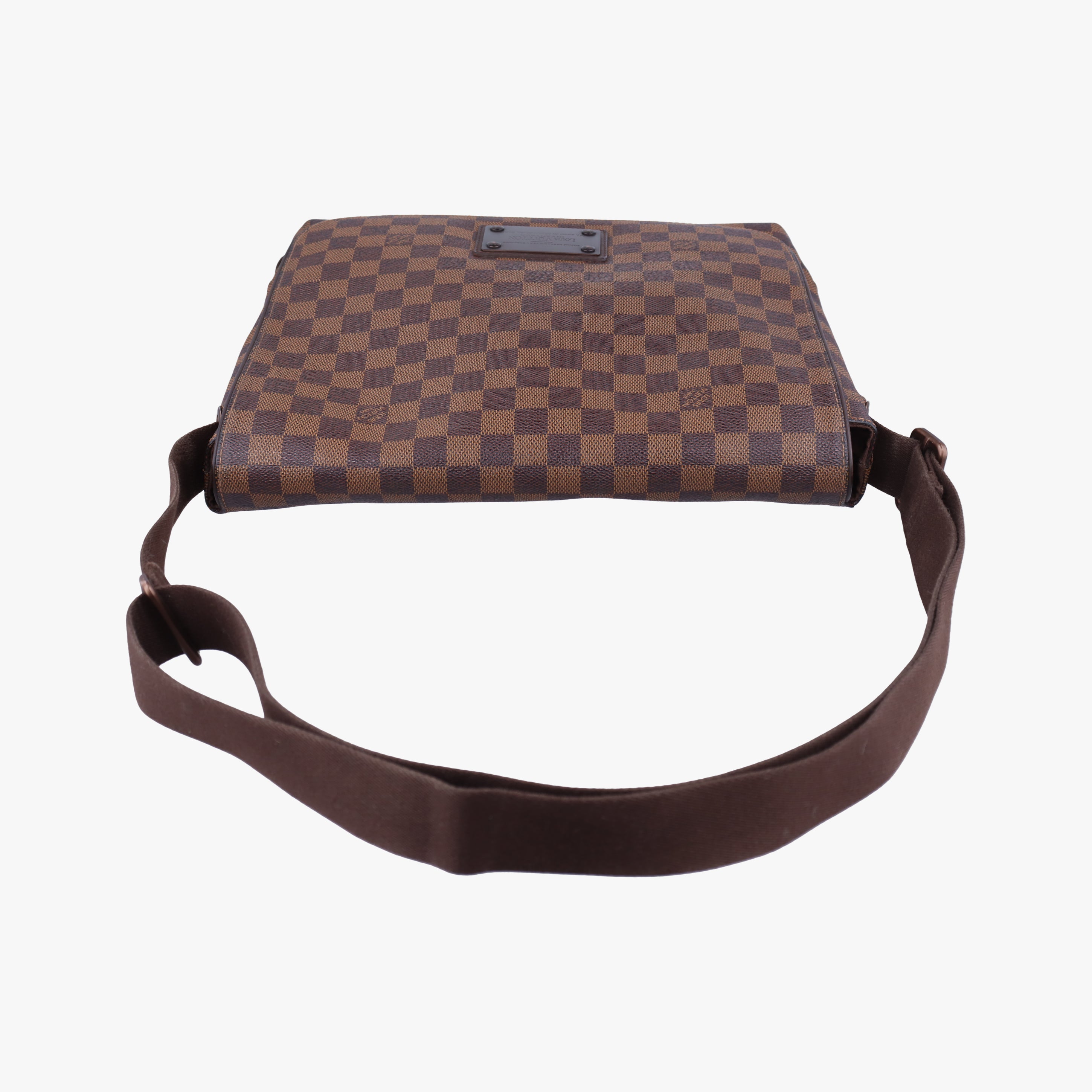 Pre-owned Louis Vuitton BROOKLYN MM EBENE Damier Canvas N51211 shoulderbag | stylenewstar