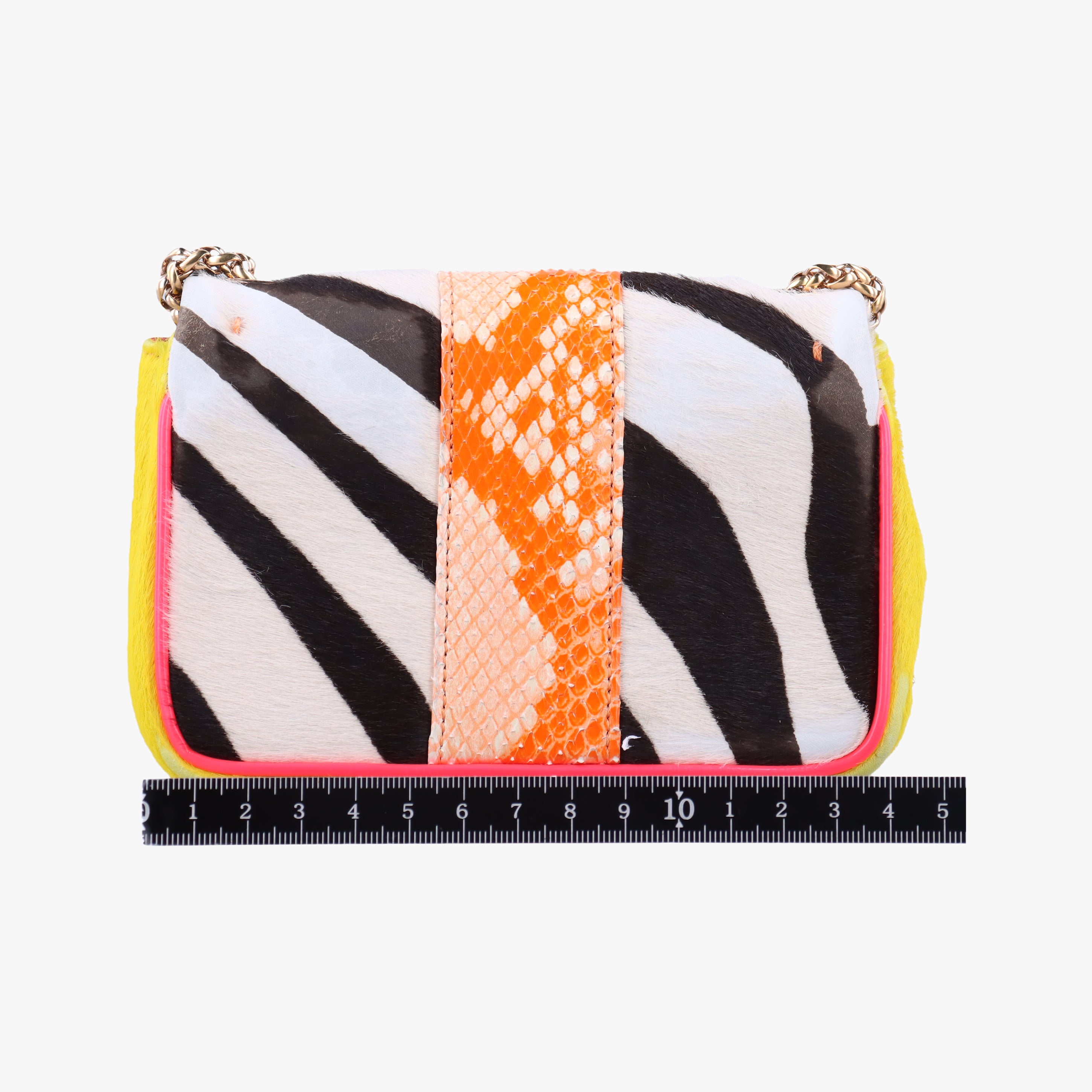 Pre-owned Christian Louboutin Sweet Charity Multicolour ponyhair × snakeskin  shoulderbag | stylenewstar