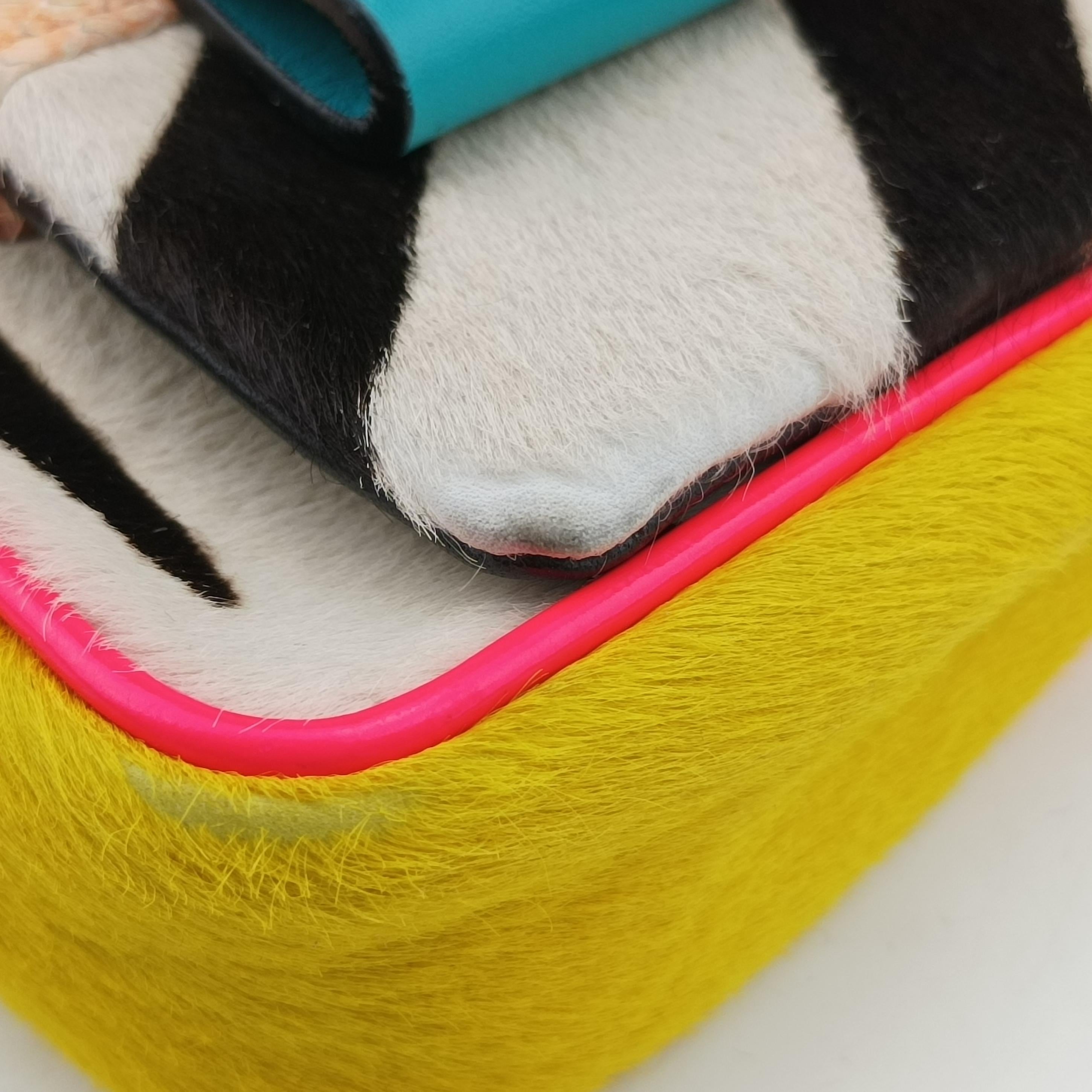 Pre-owned Christian Louboutin Sweet Charity Multicolour ponyhair × snakeskin  shoulderbag | stylenewstar