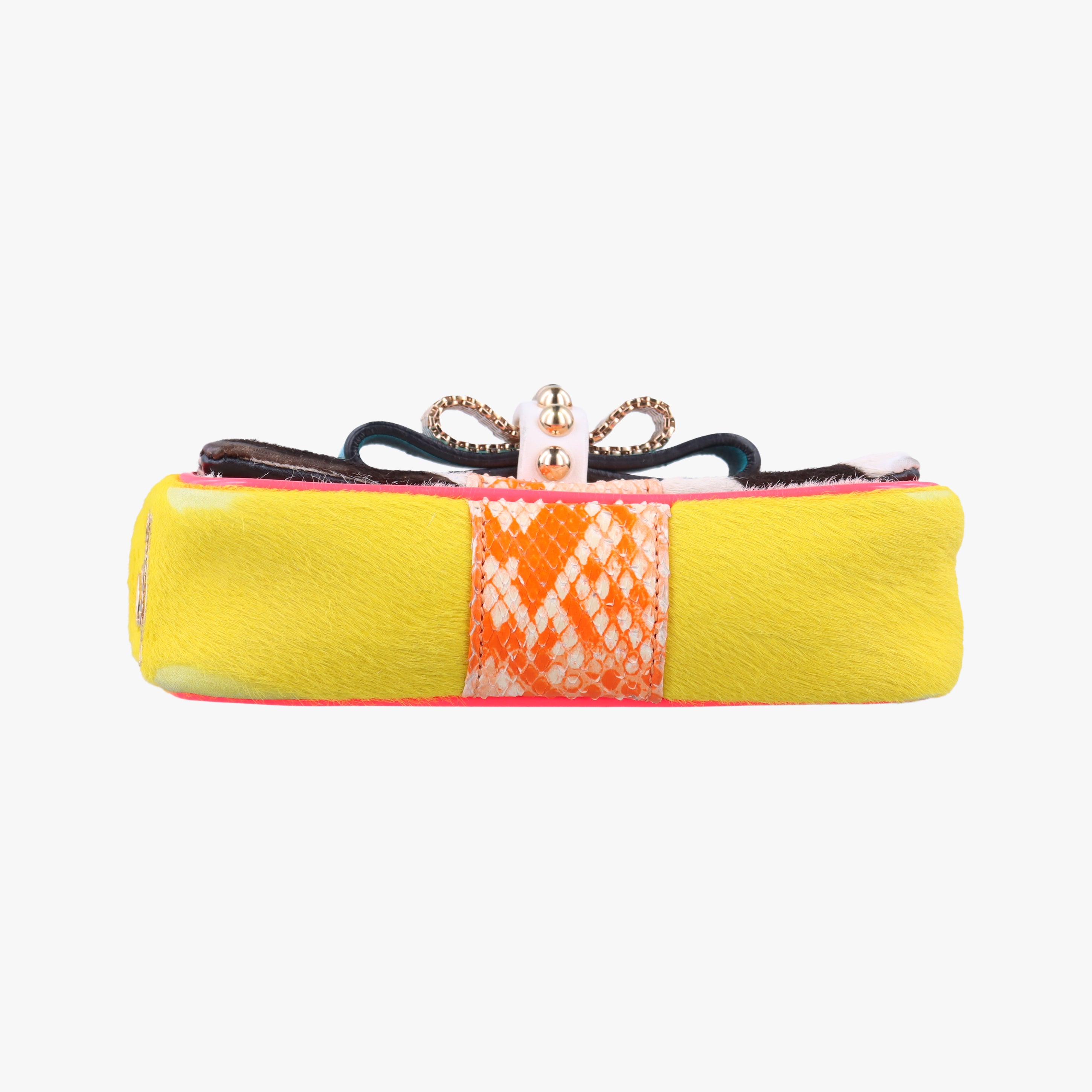 Pre-owned Christian Louboutin Sweet Charity Multicolour ponyhair × snakeskin  shoulderbag | stylenewstar