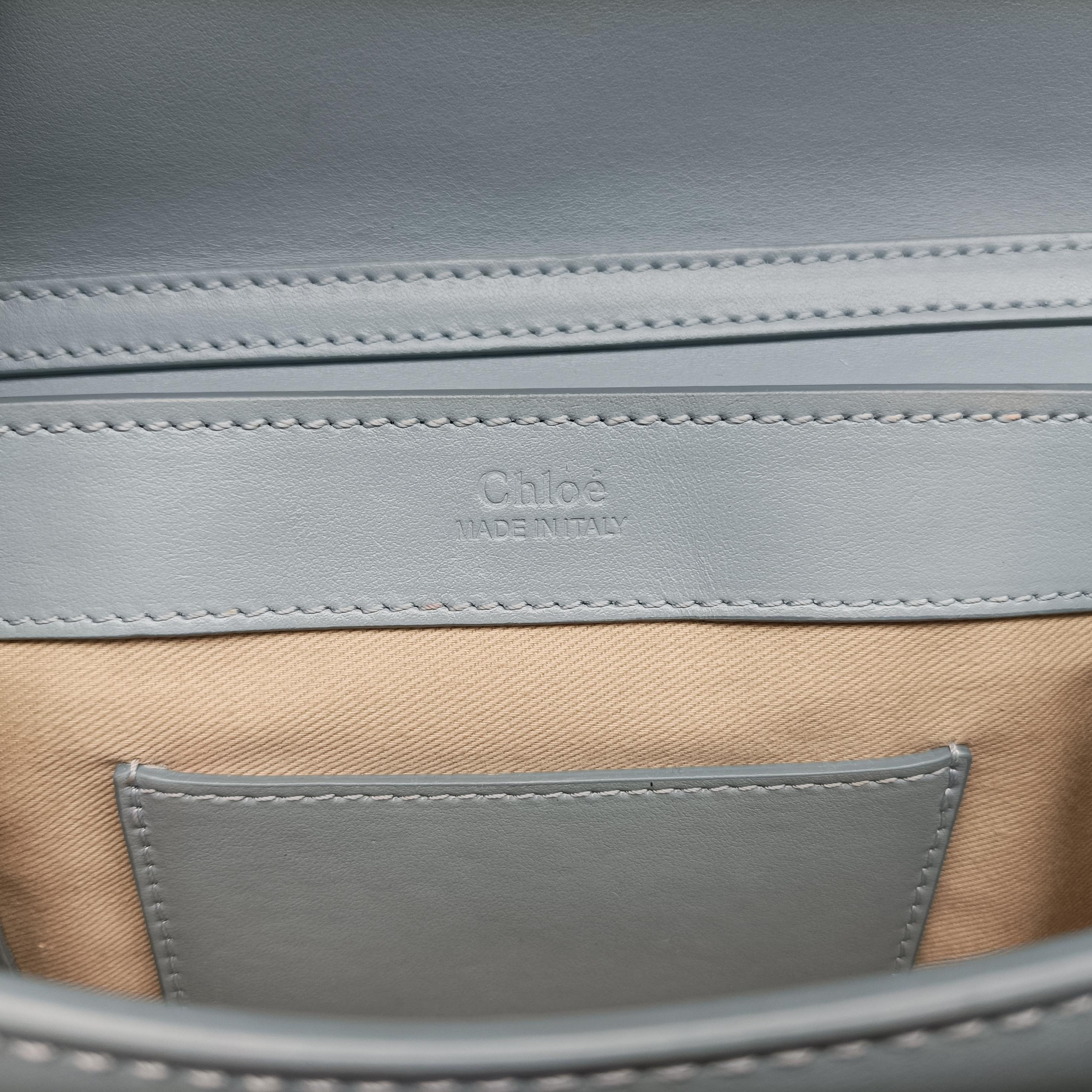 Pre-owned Chloe C Chain Blue leather  shoulderbag | stylenewstar