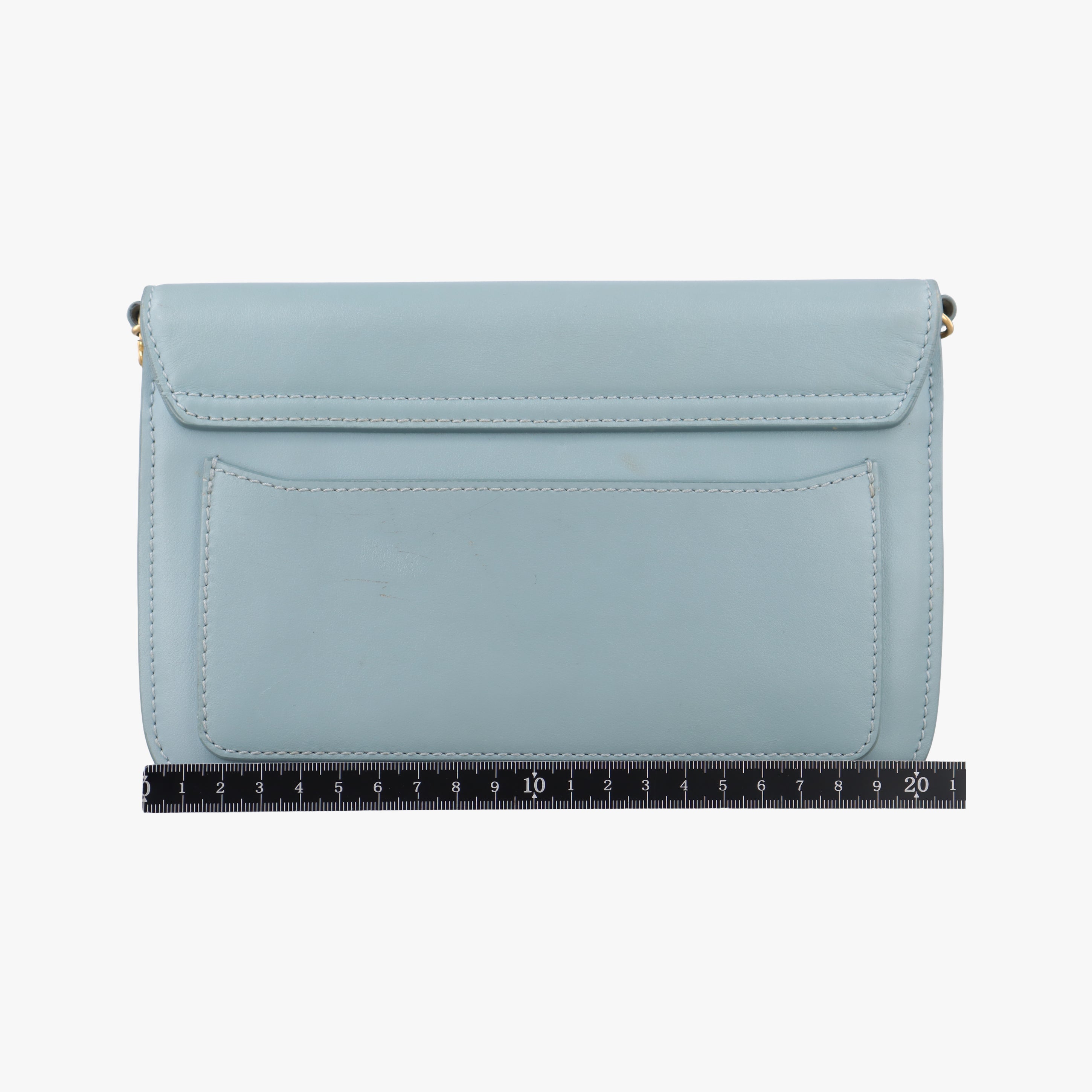 Pre-owned Chloe C Chain Blue leather  shoulderbag | stylenewstar