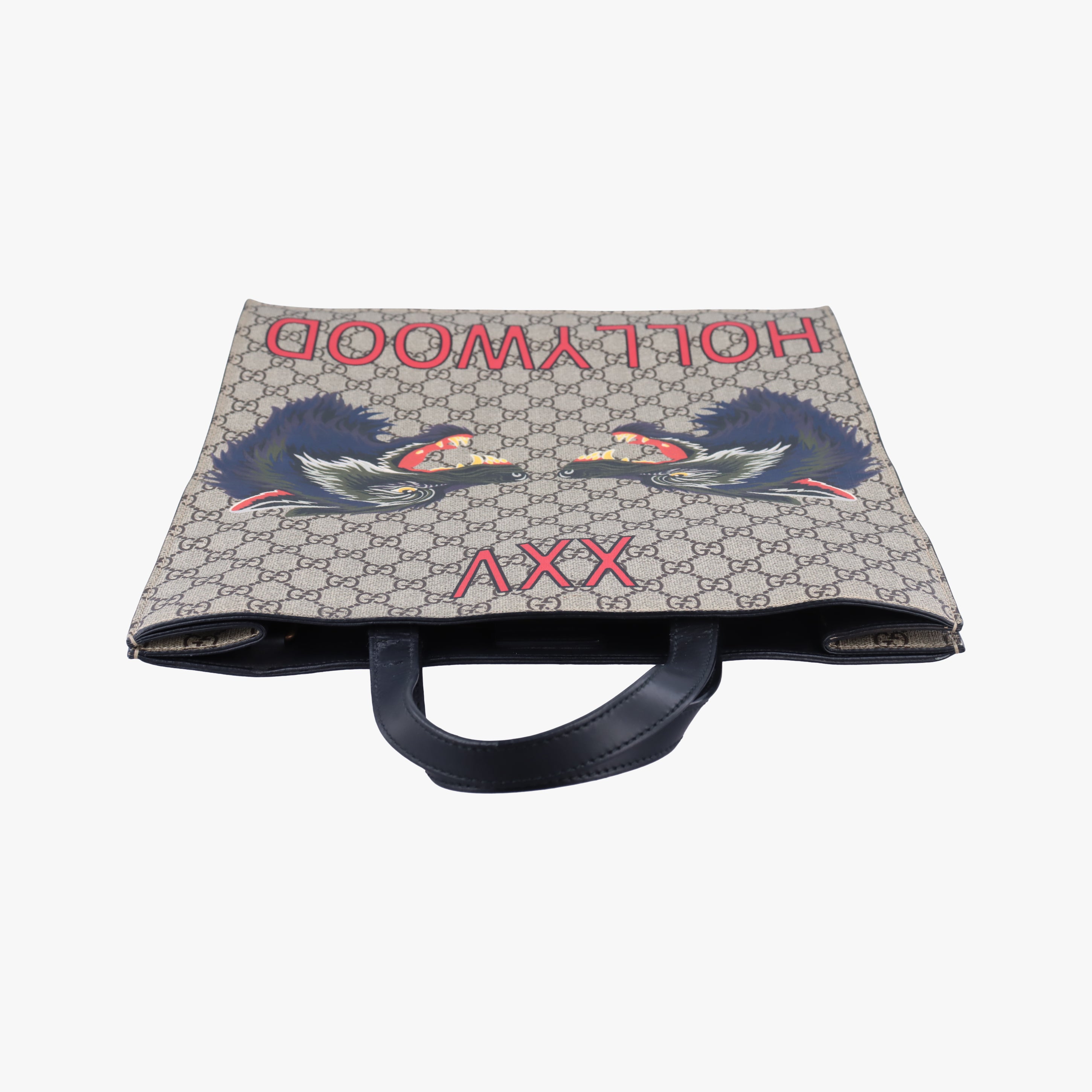 Secondhand Gucci GG Supreme Wolf Print beige×multi Canvas 450950 shoulderbag | stylenewstar