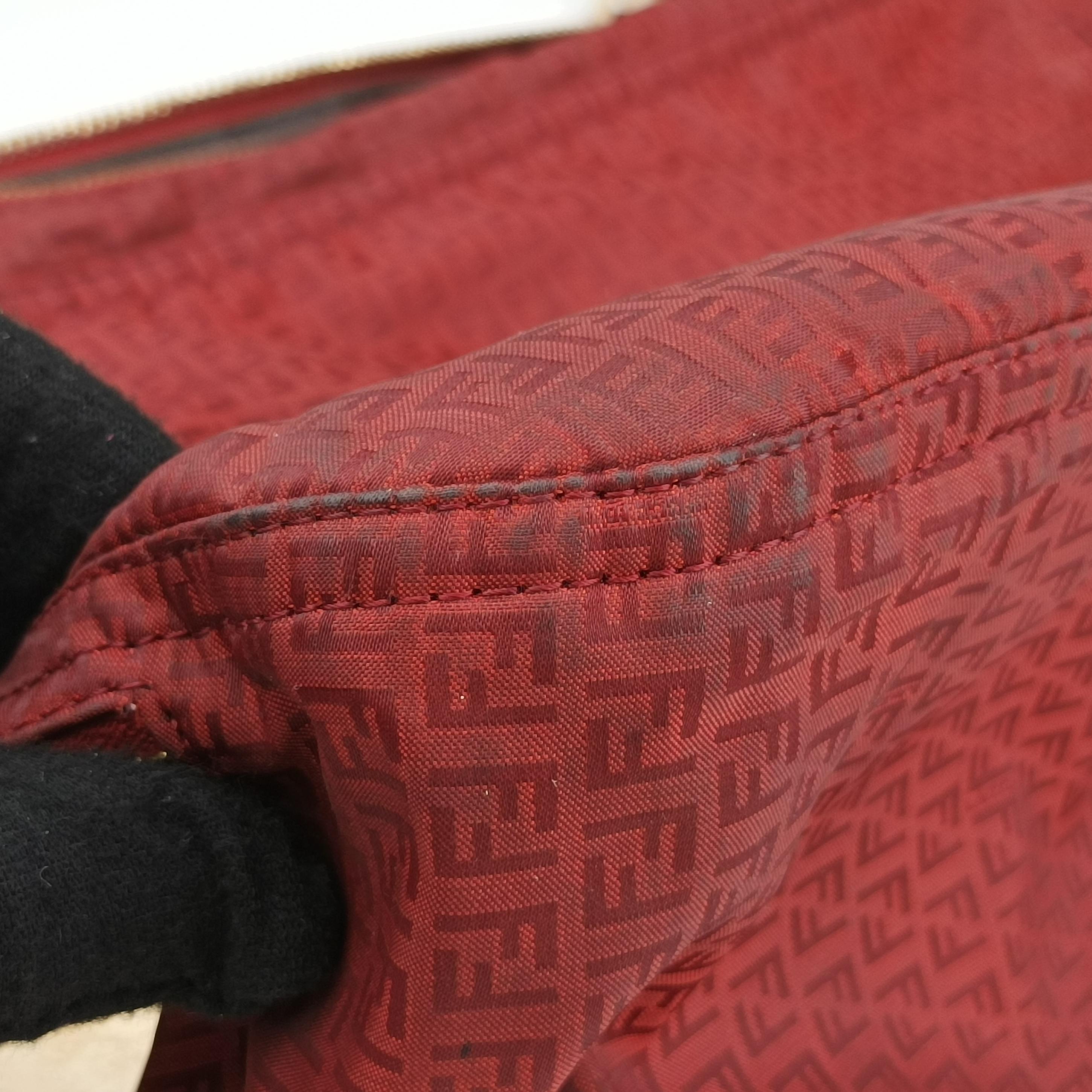 Secondhand Fendi Zucchino Mamma Red Fabric 8BR626 shoulderbag | stylenewstar
