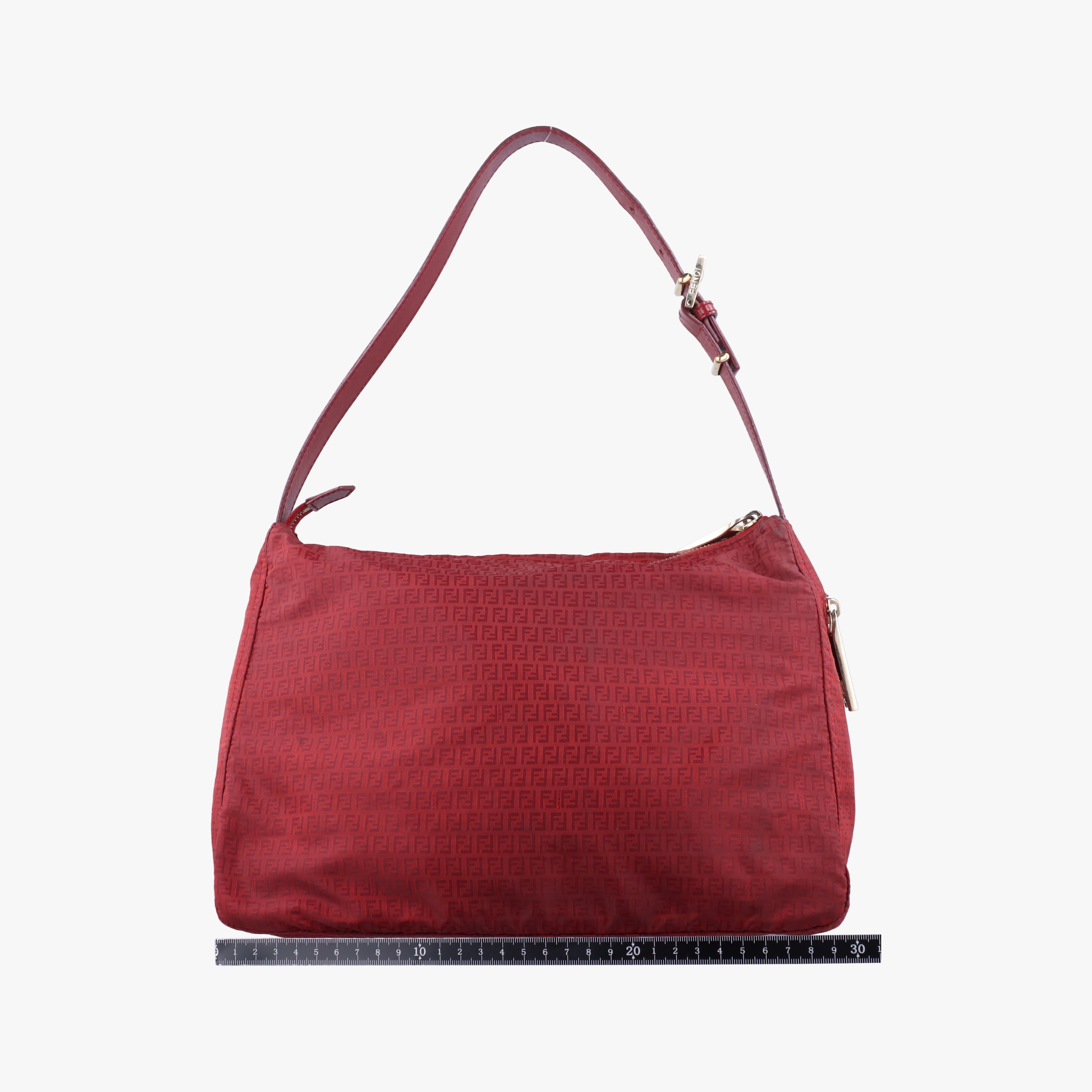 Secondhand Fendi Zucchino Mamma Red Fabric 8BR626 shoulderbag | stylenewstar