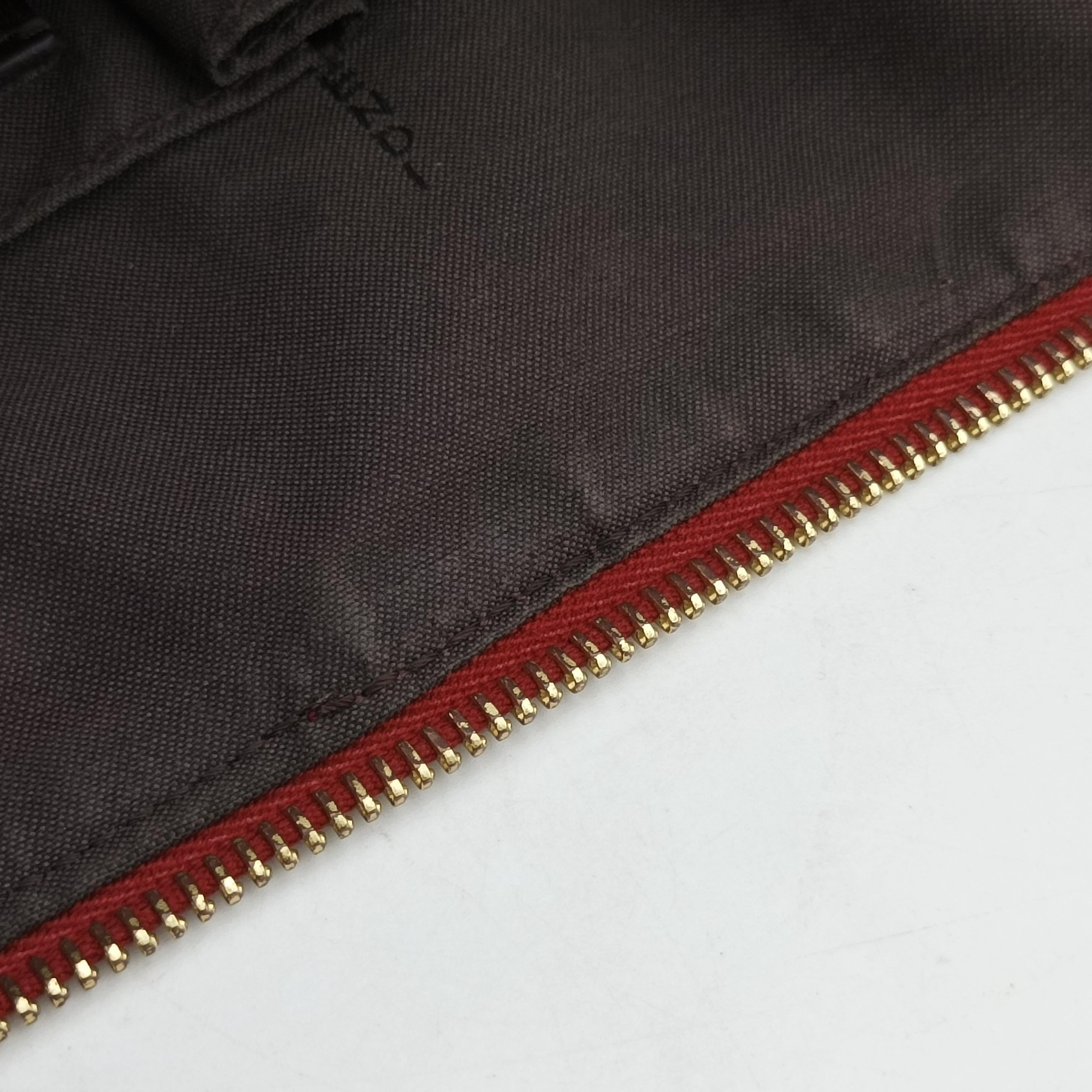 Secondhand Fendi Zucchino Mamma Red Fabric 8BR626 shoulderbag | stylenewstar