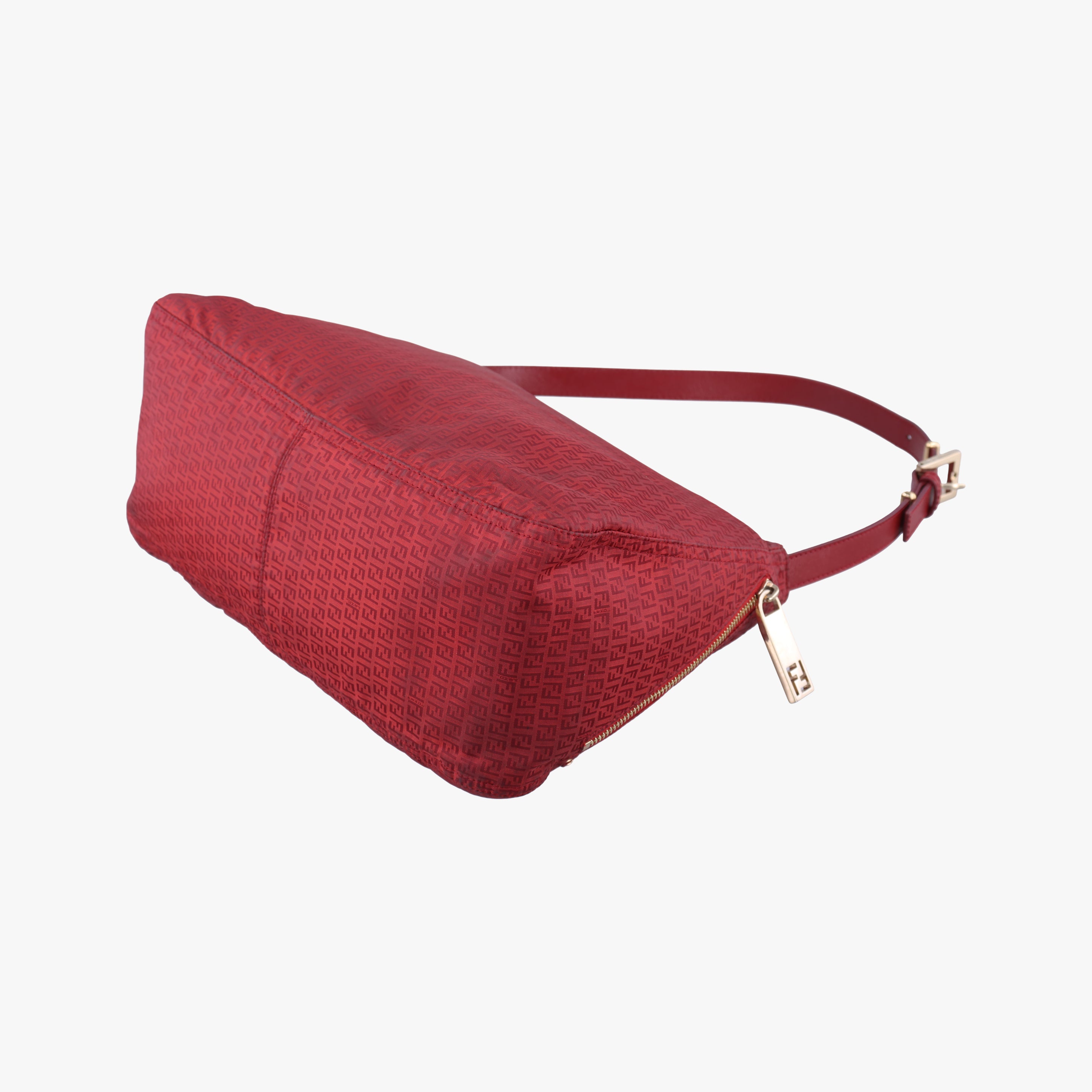 Secondhand Fendi Zucchino Mamma Red Fabric 8BR626 shoulderbag | stylenewstar
