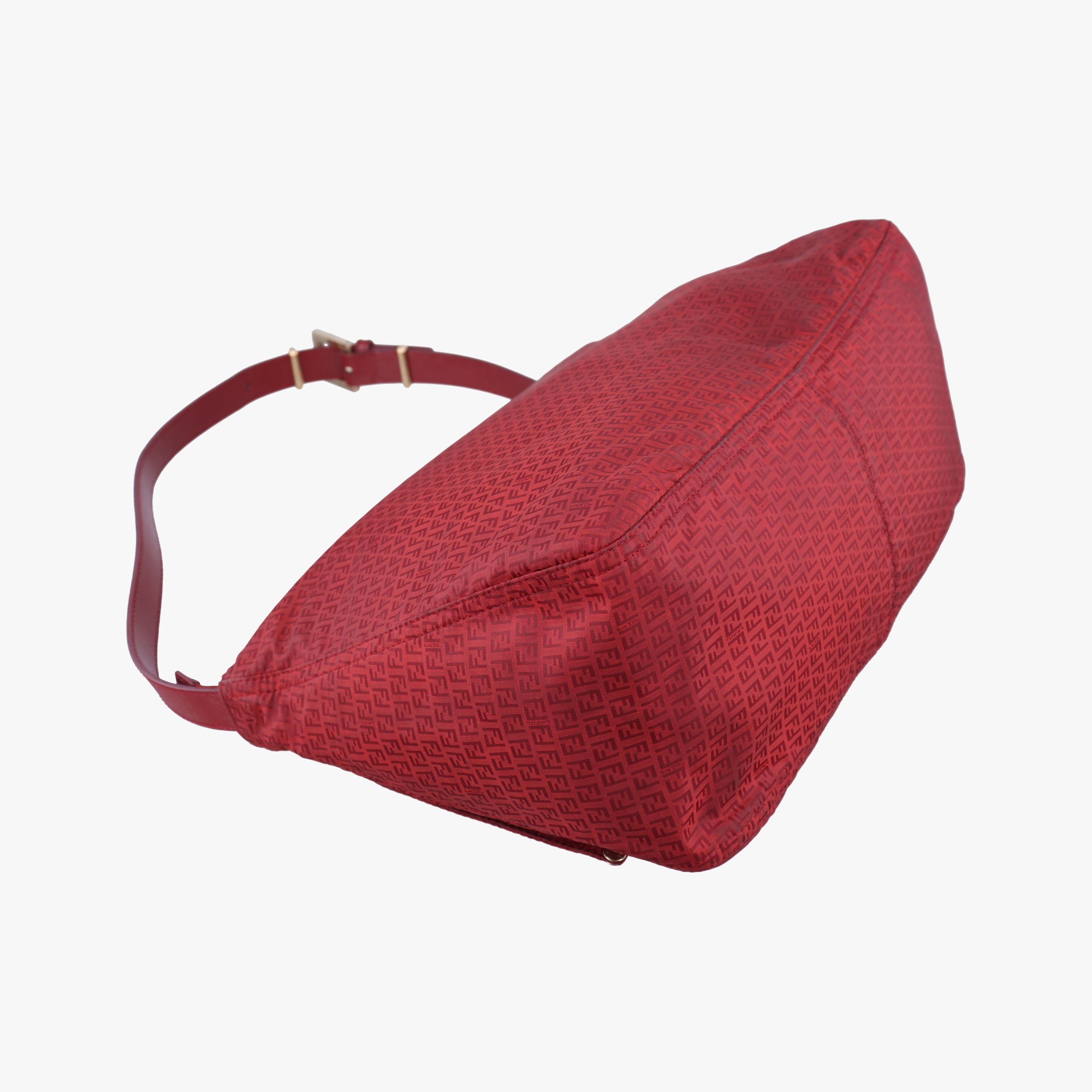Secondhand Fendi Zucchino Mamma Red Fabric 8BR626 shoulderbag | stylenewstar